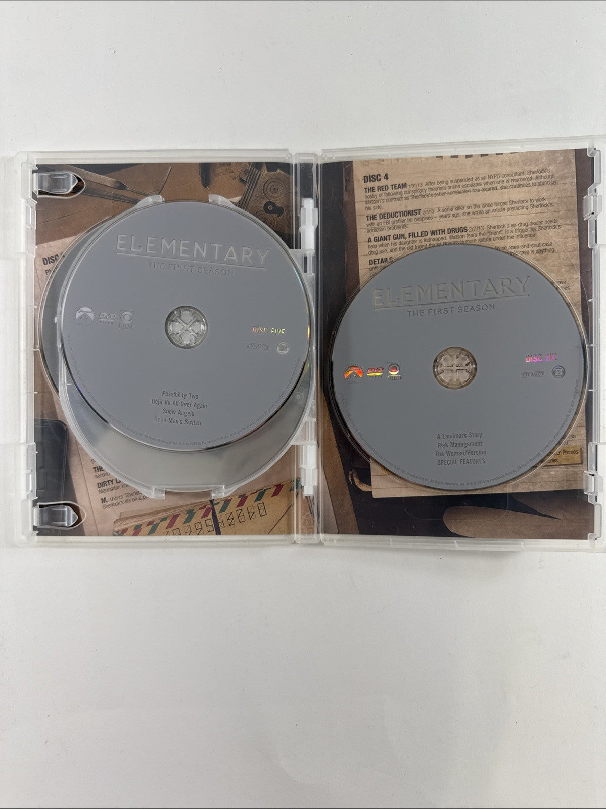 Elementary: Seasons 1-3 (DVD, 2015, 18-Disc Set) Tested and Working