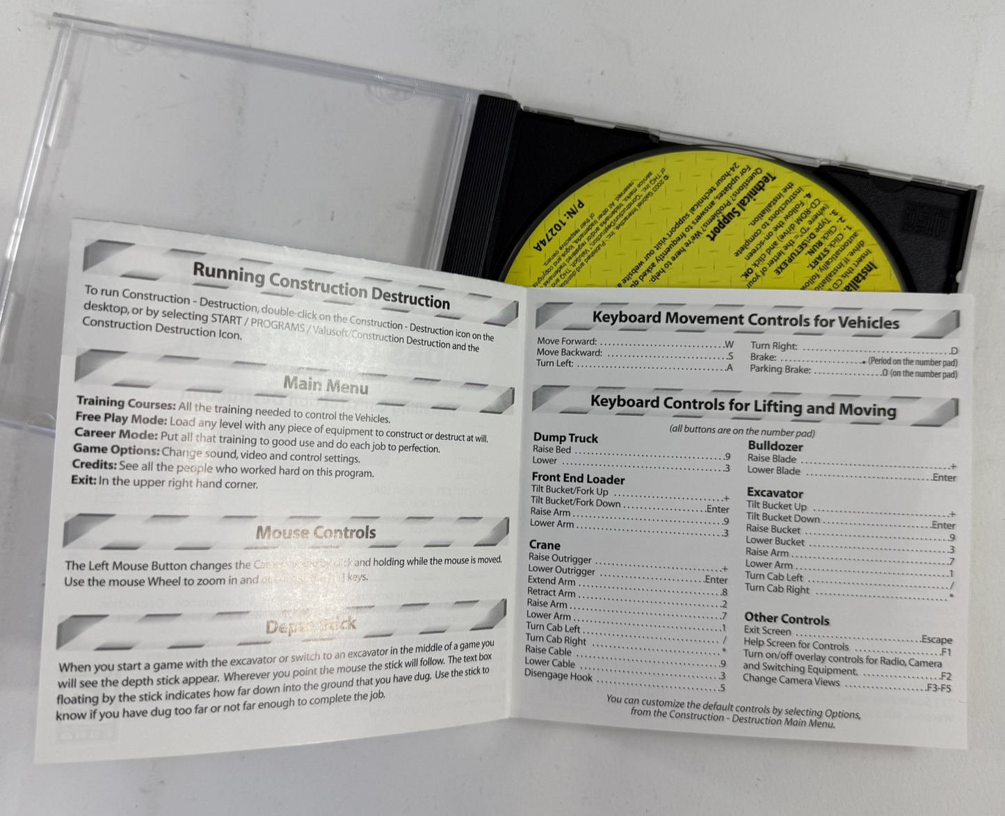 Construction Destruction (PC, 2003) Box Box, Jewel Case, Game Disc, No Manual