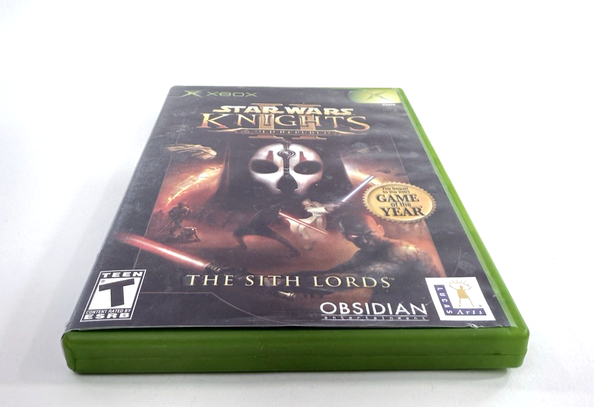 Star Wars Knights of the Old Republic II (Xbox, 2004) Game Case Manual Reg. Card