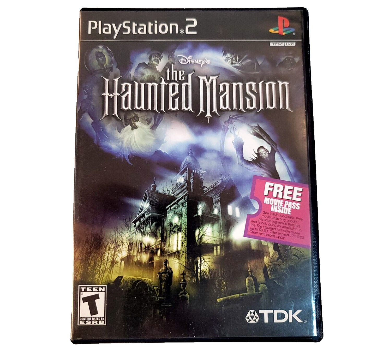 Disney's The Haunted Mansion (Sony PlayStation 2, 2003) Game Case Manual - Works