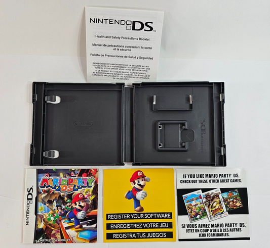 Mario Party DS (Nintendo DS, 2007) Case, Manual, Inserts Only - No Game