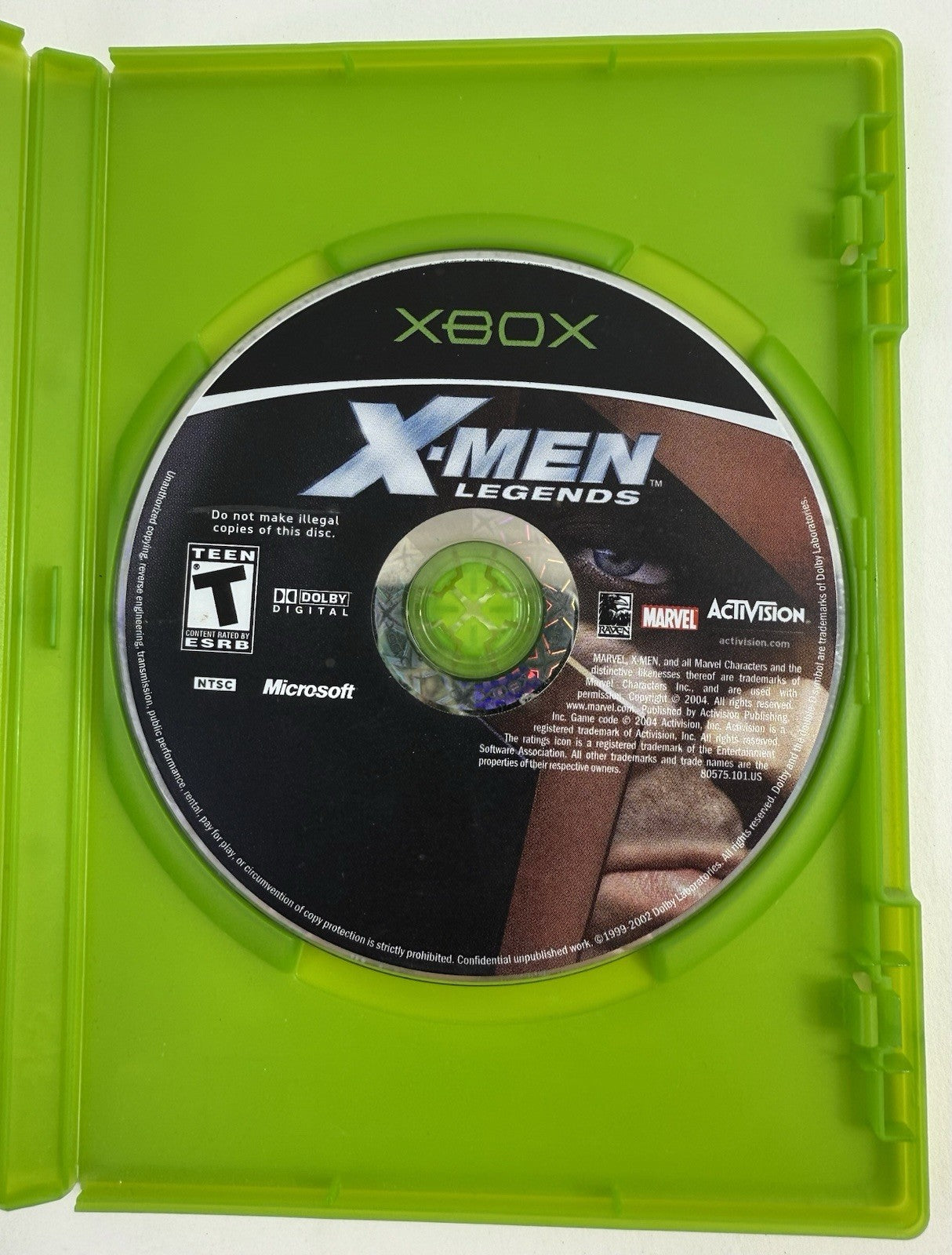 X-Men Legends (Microsoft Xbox, 2004) Game and Case - Tested and Working