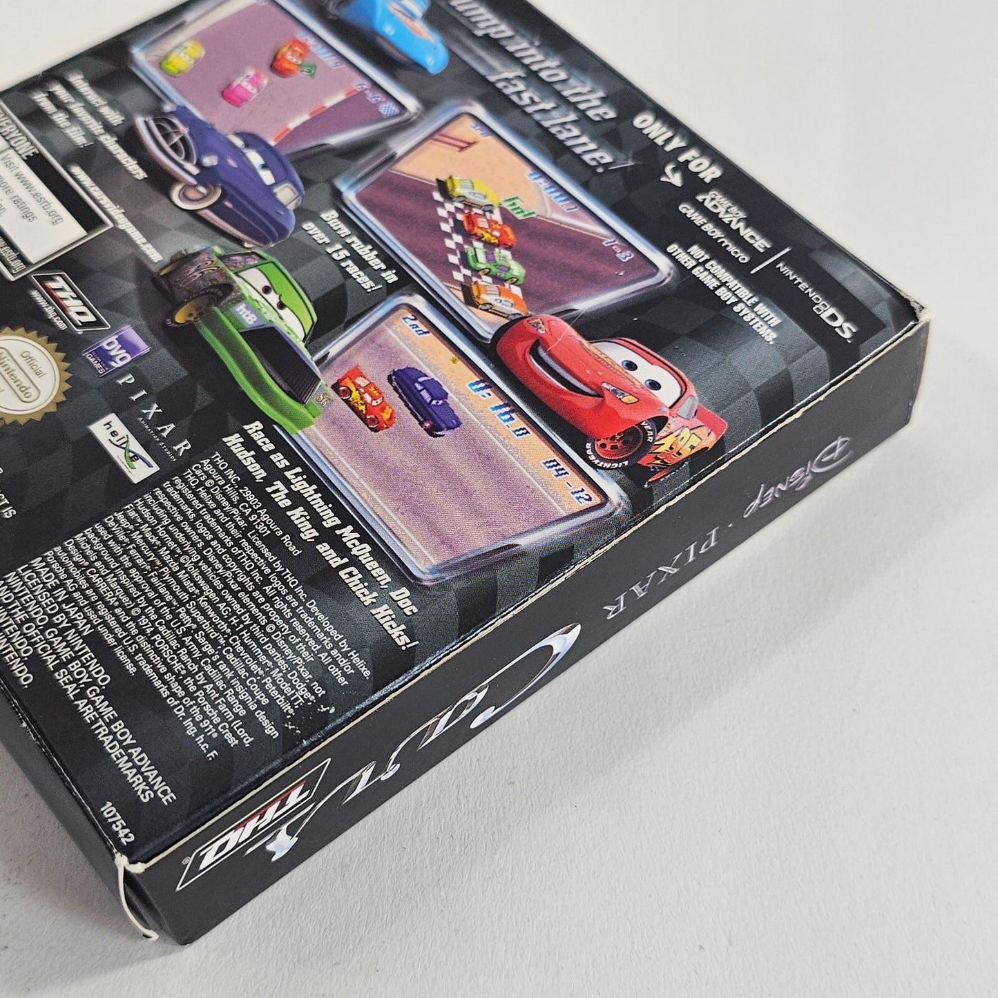 Cars (Nintendo Game Boy Advance, 2006) Game Box Manual Insert - Tested