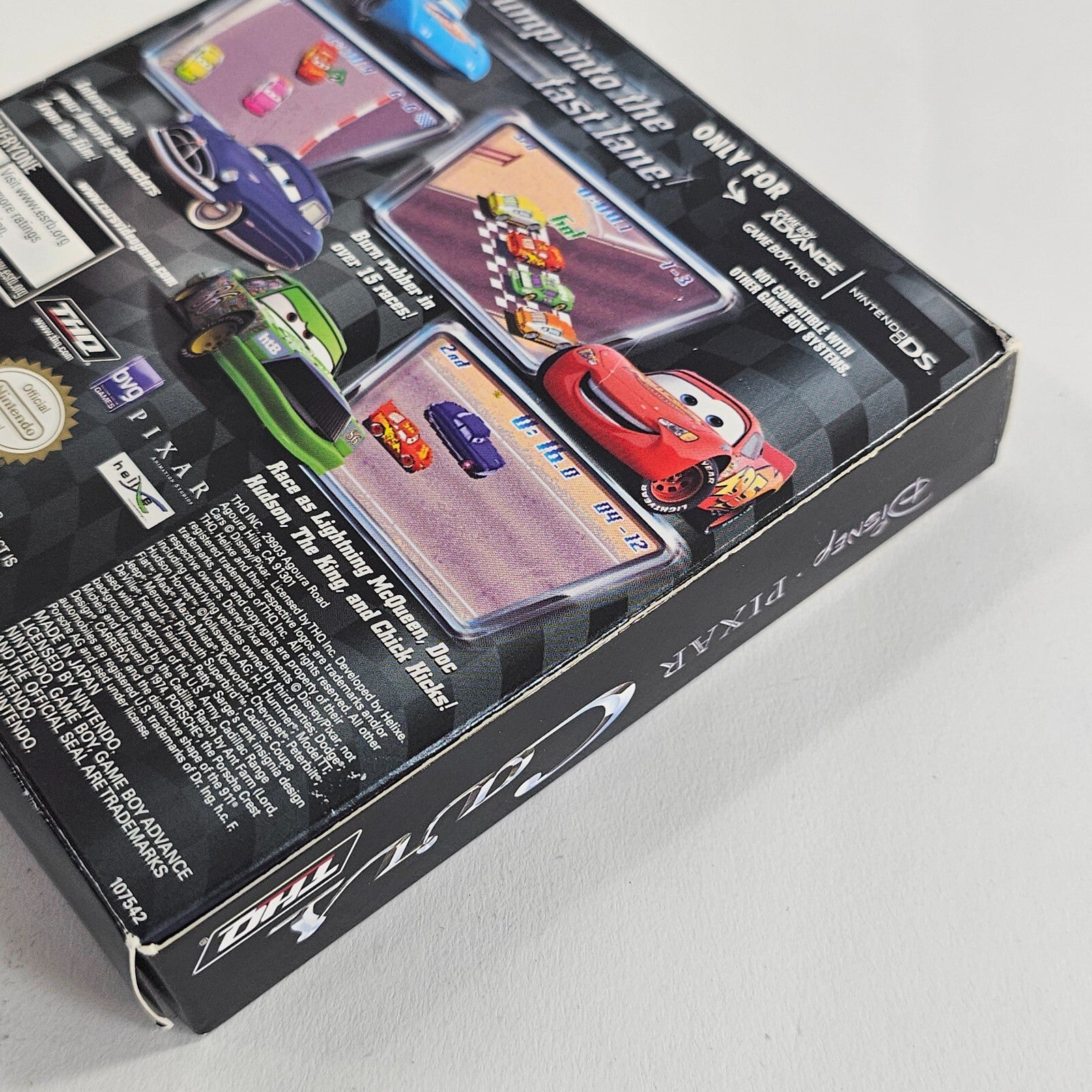 Cars (Nintendo Game Boy Advance, 2006) Game Box Manual Insert - Tested