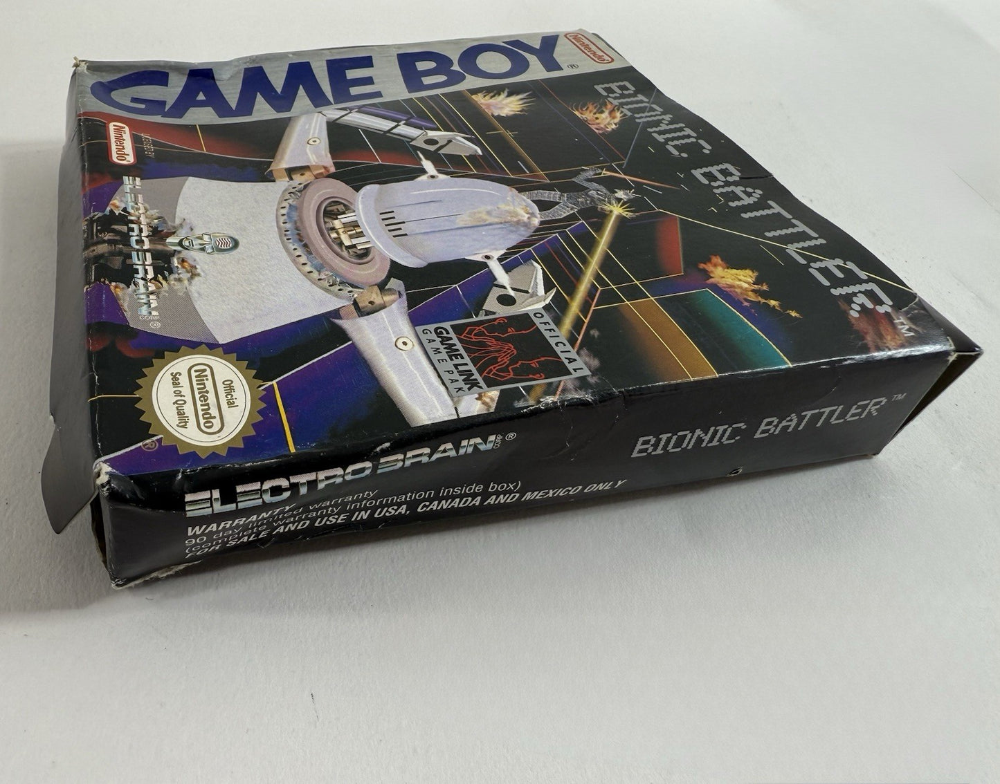 Bionic Battler (Nintendo GameBoy, 1992) Game Box Manual Registration Inserts