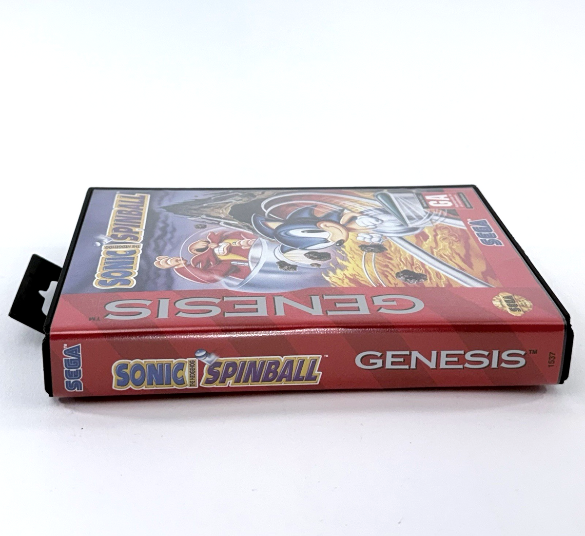 Sonic Spinball (Sega Genesis, 1993) Game Case Manual Insert - Tested and Working