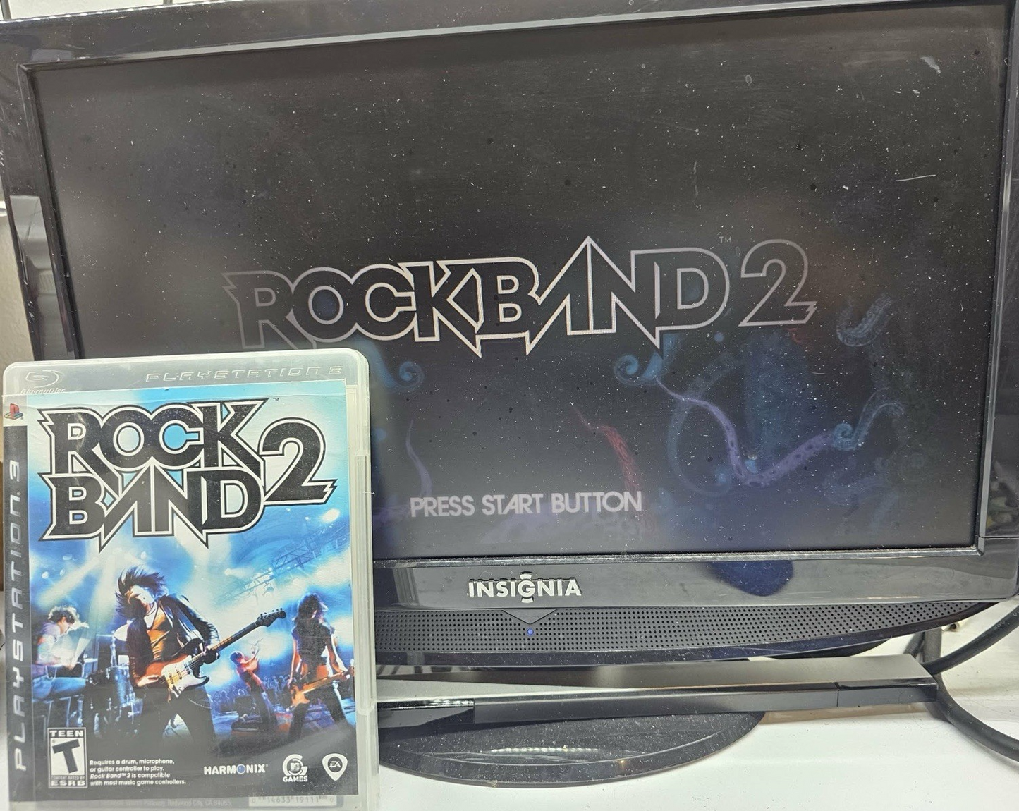 Rock Band 2 (Sony PlayStation 3, 2008) Game Case Manual - Tested and Working