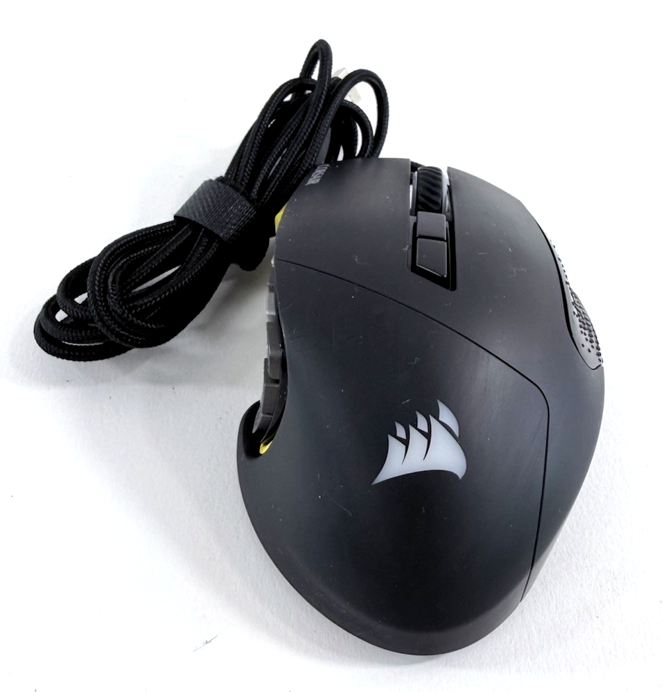 Corsair Scimitar RGB Wired 17-Button MOBA/MMO Gaming Mouse - Tested And Working