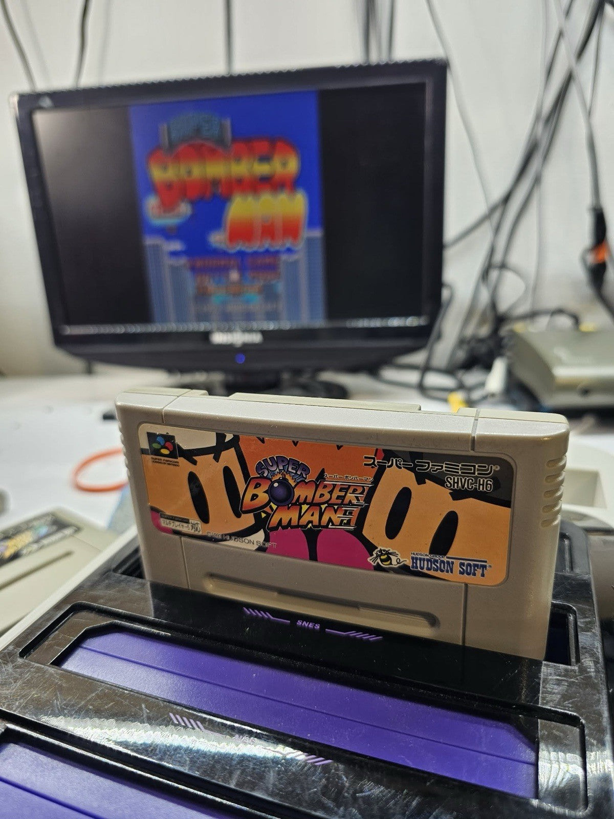 Super Bomberman (Super Famicom, 1993) Game Cartridge - Tested and Working