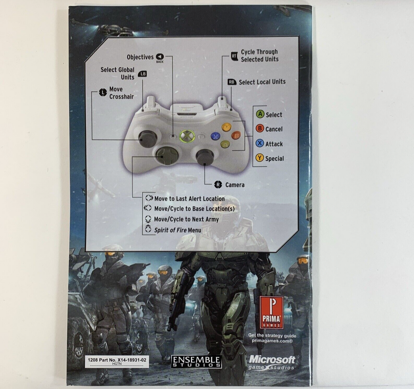Halo Wars: Platinum Hits (Xbox 360, 2009) and Prima Official Strategy Guide