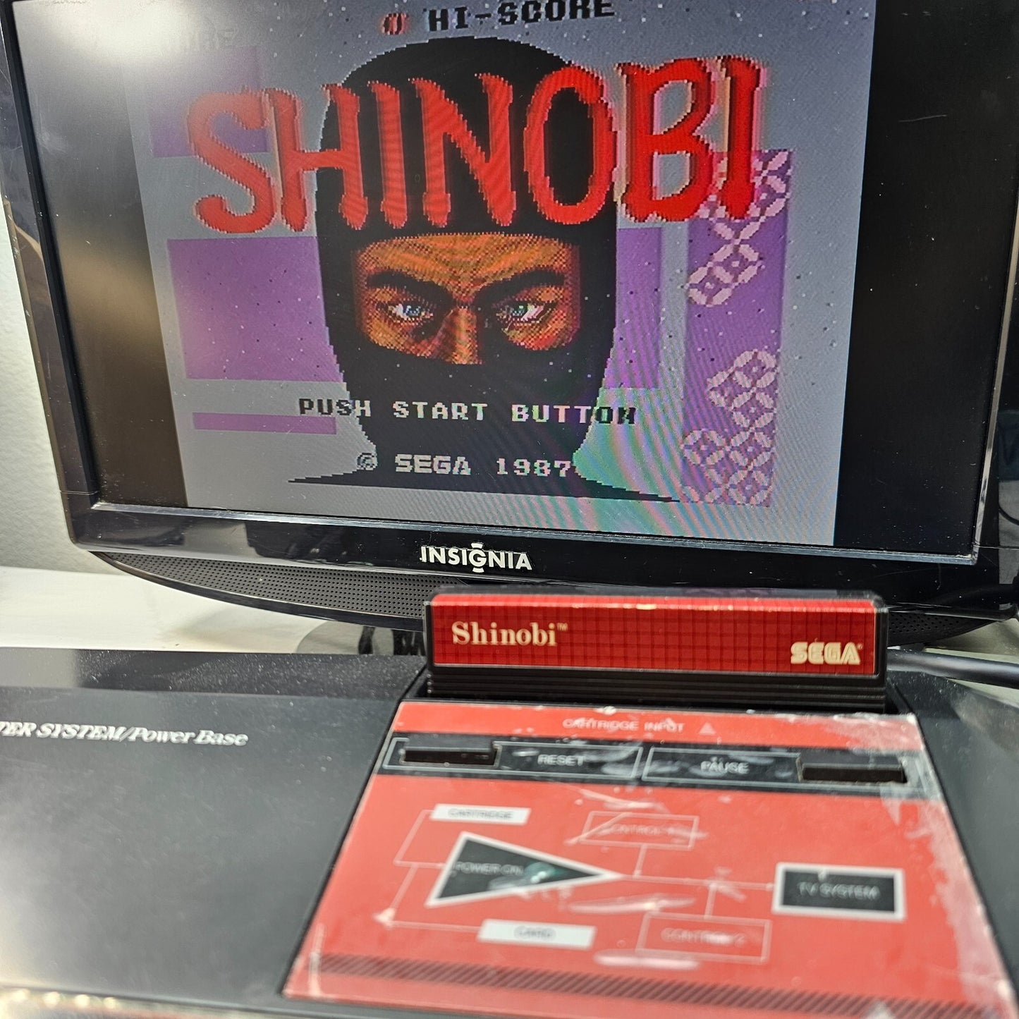 Shinobi (Sega Master System, 1988) Game Case Manual - Tested and Working