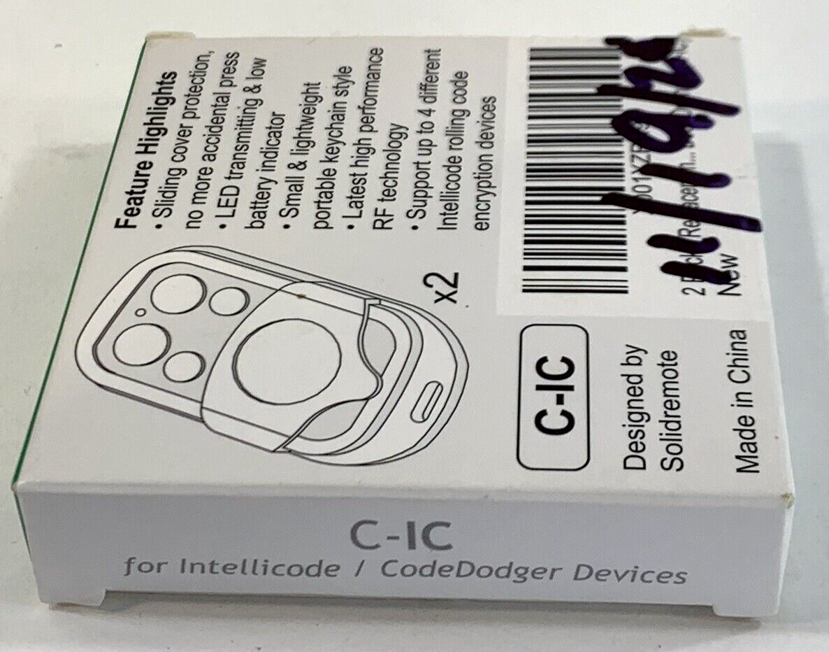 Solidremote Replacement Remote RF Transmitter C-IC Garage Door Opener Set Of 2