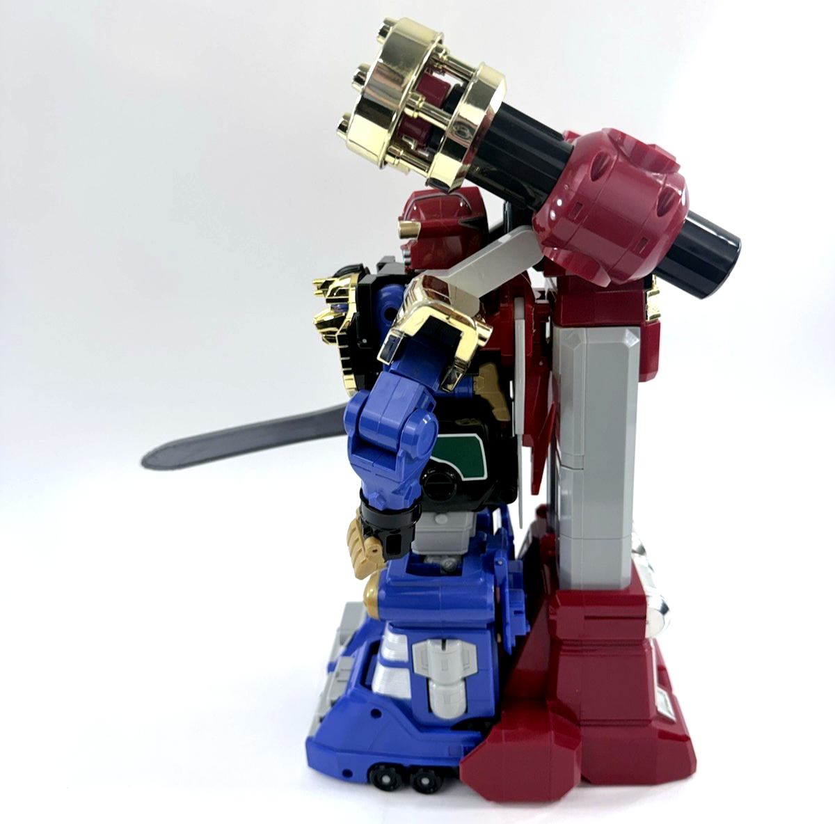 Bandai 1996 Power Rangers Deluxe Zeo Megazord & Red Battlezord Puncher - Tested