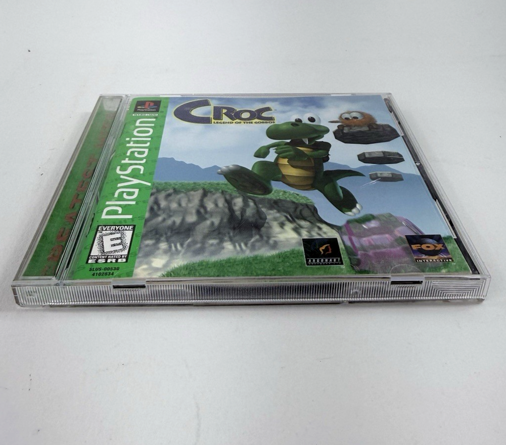 Croc: Legend of the Gobbos (PlayStation 1, 1998) Game Case Manual Registration