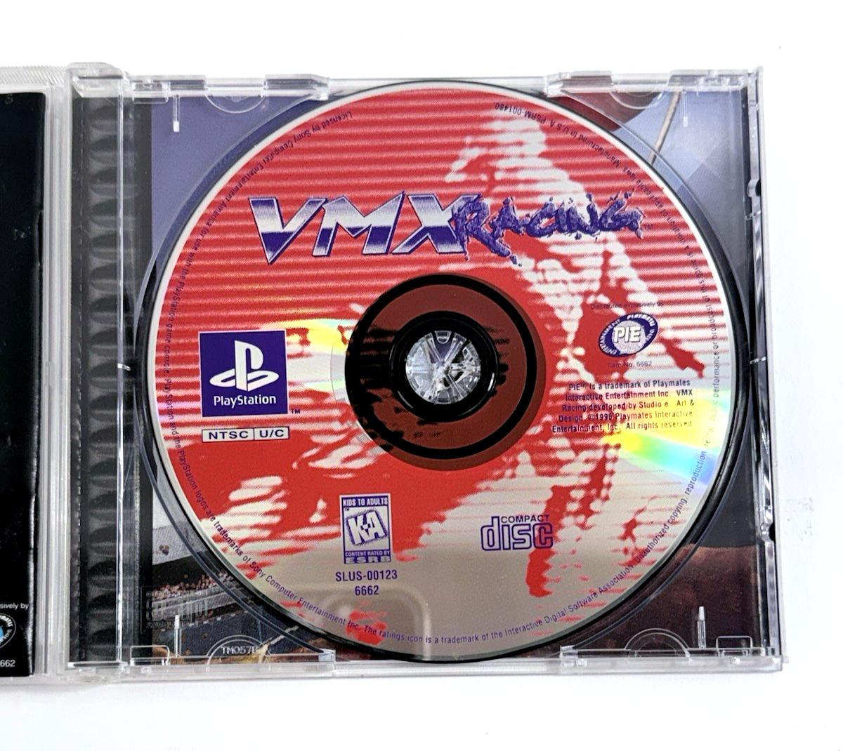 VMX Racing (PlayStation 1, 1996) Game Case Manual Registration Card - Tested