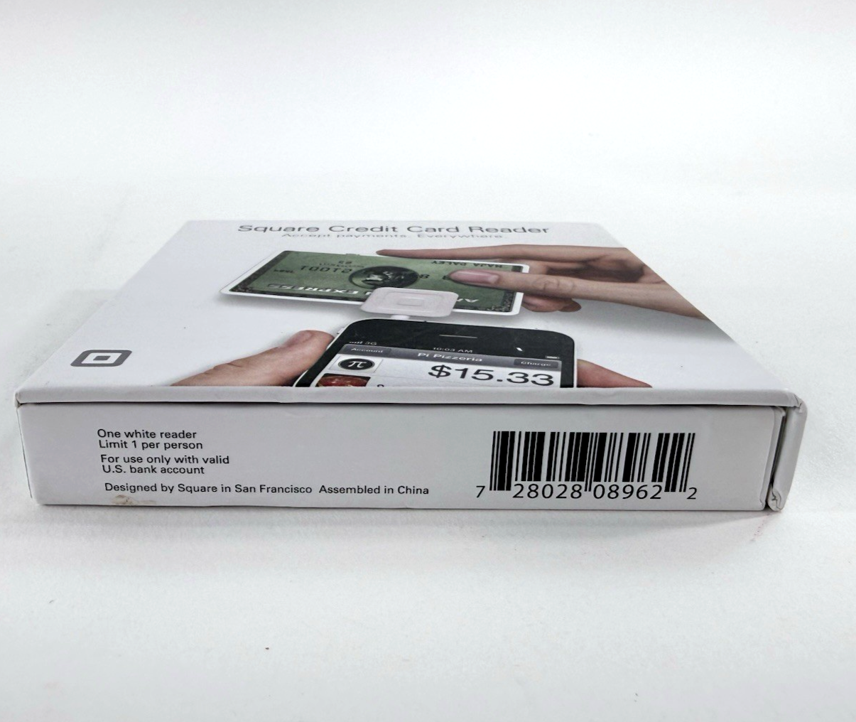 Square Credit Card Magstripe Reader for Smart Phone (3.5 mm Headset port)  - New