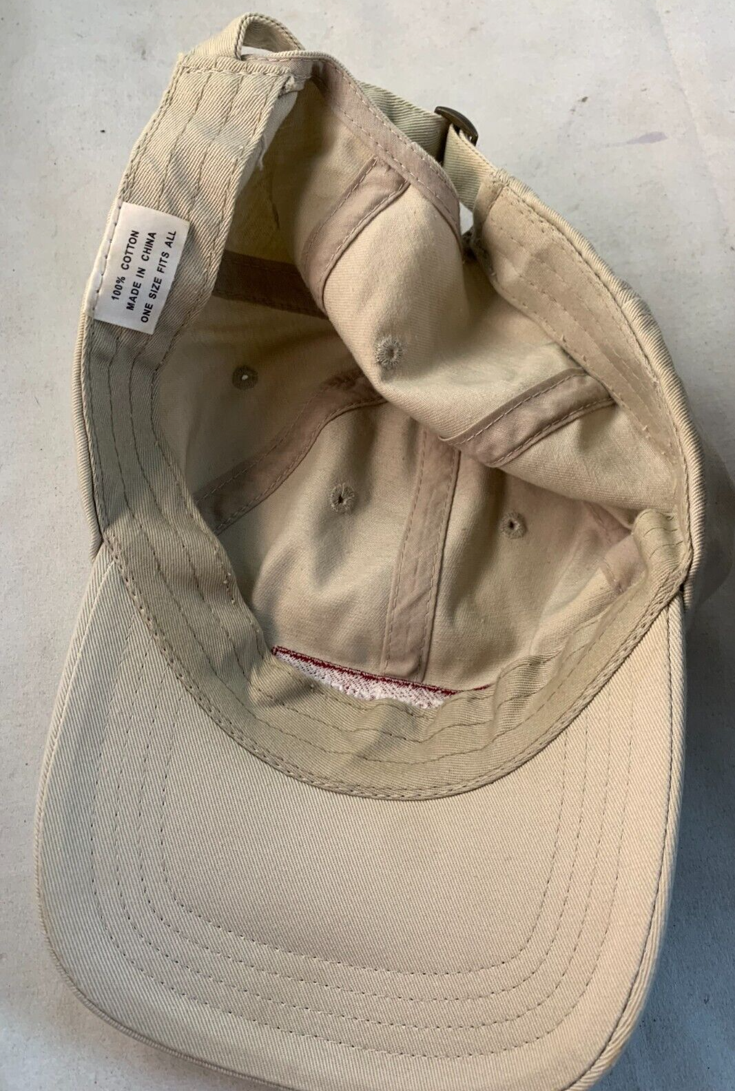 KWA Construction Khaki Adjustable Strapback Hat