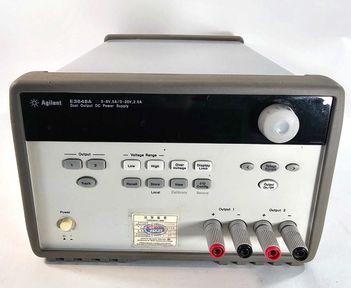 Agilent E3648A Dual Output DC Power Supply 0-8V,5A/0-20V,2.5A - Tested - 2064
