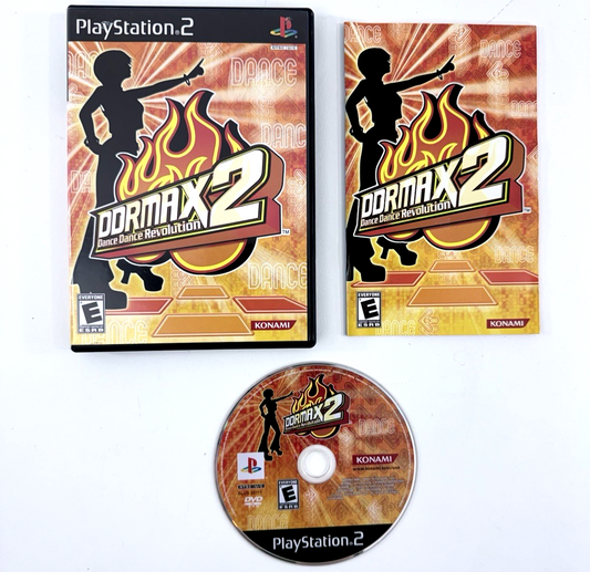 DDRMAX2: Dance Dance Revolution (PlayStation 2, 2003) Game, Case, Manual -Tested