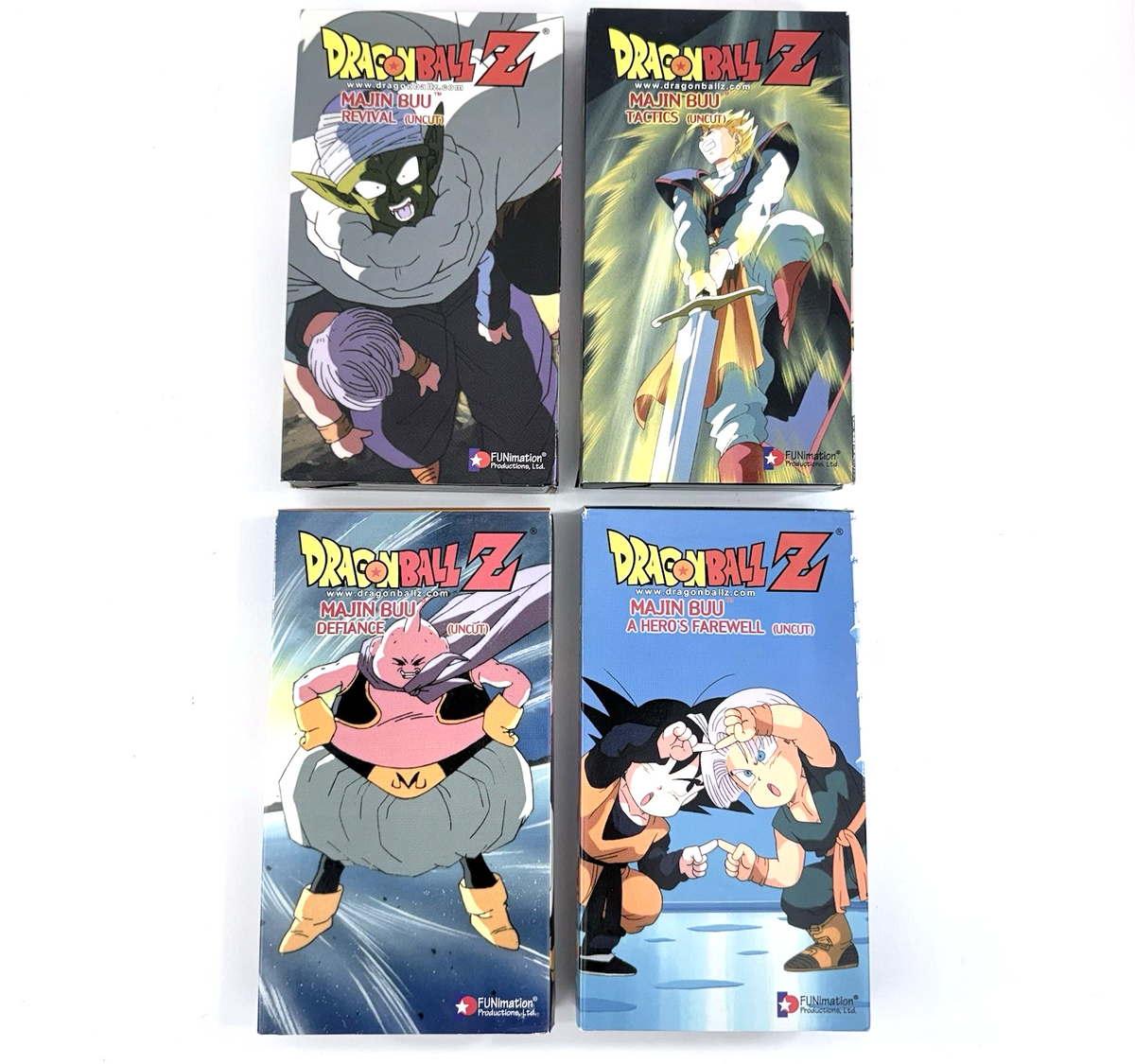Dragon Ball Z - Majin Buu Saga (VHS Set, Uncut) - Tested and Working