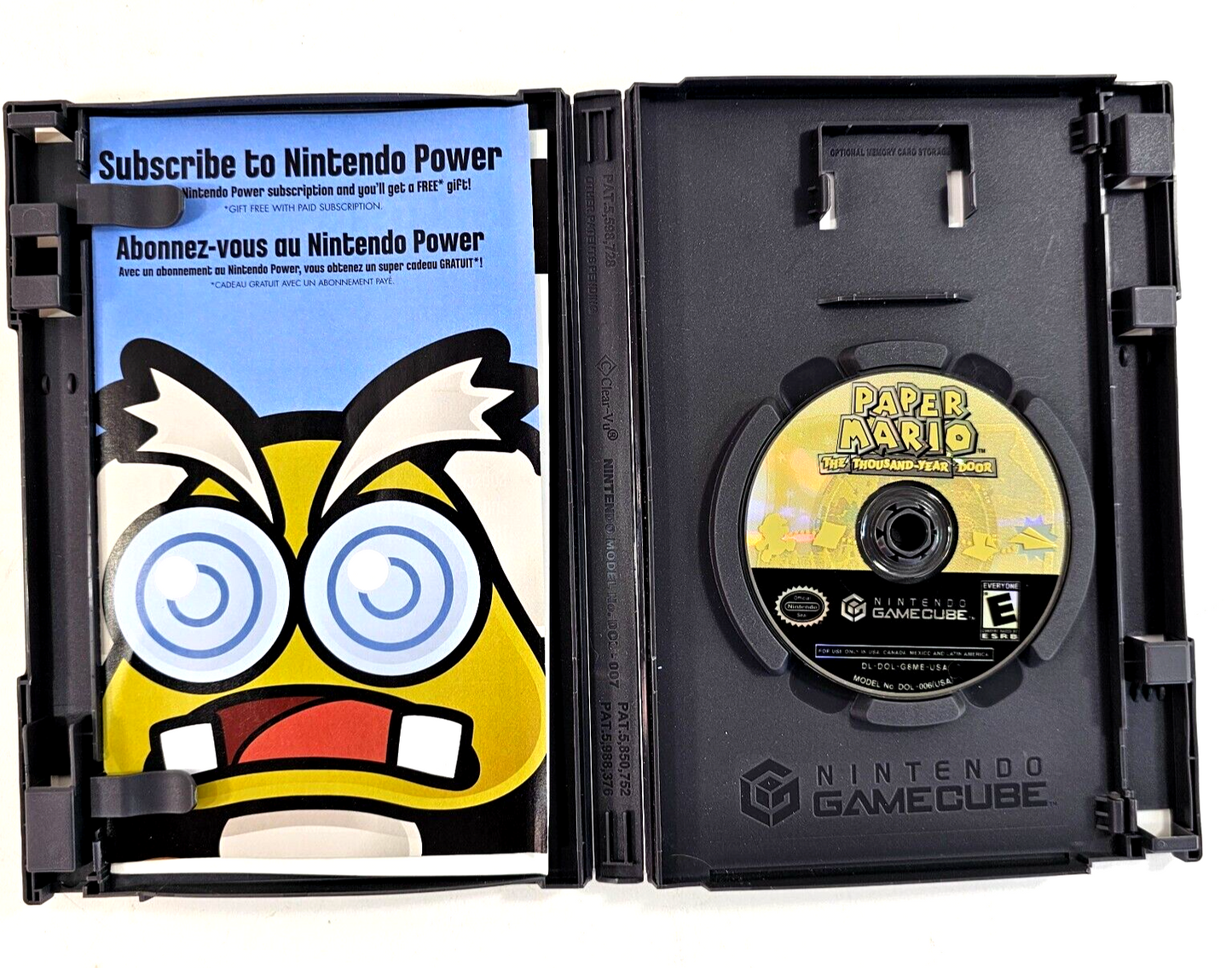 Paper Mario: The Thousand-Year Door (GameCube, 2004) Game Case Inserts - Tested