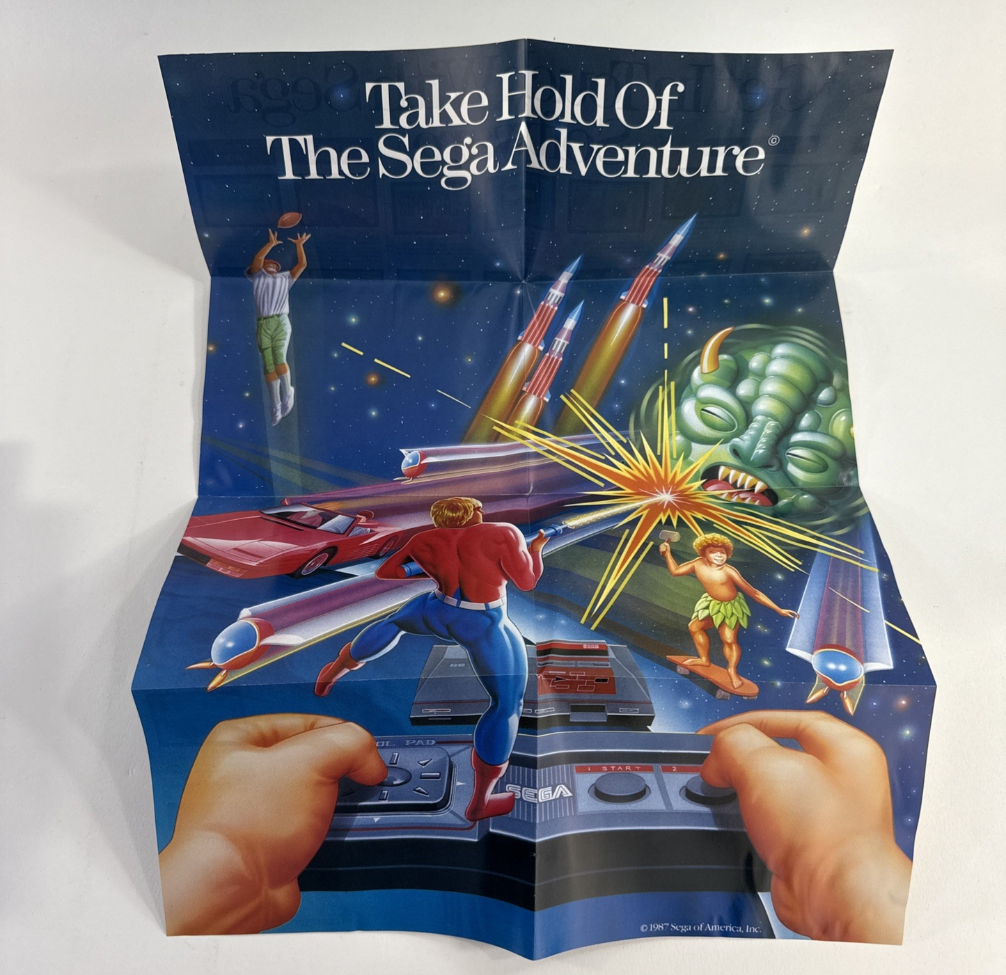 Monopoly (Sega Master System, 1988) Game Case Manual Poster - Tested