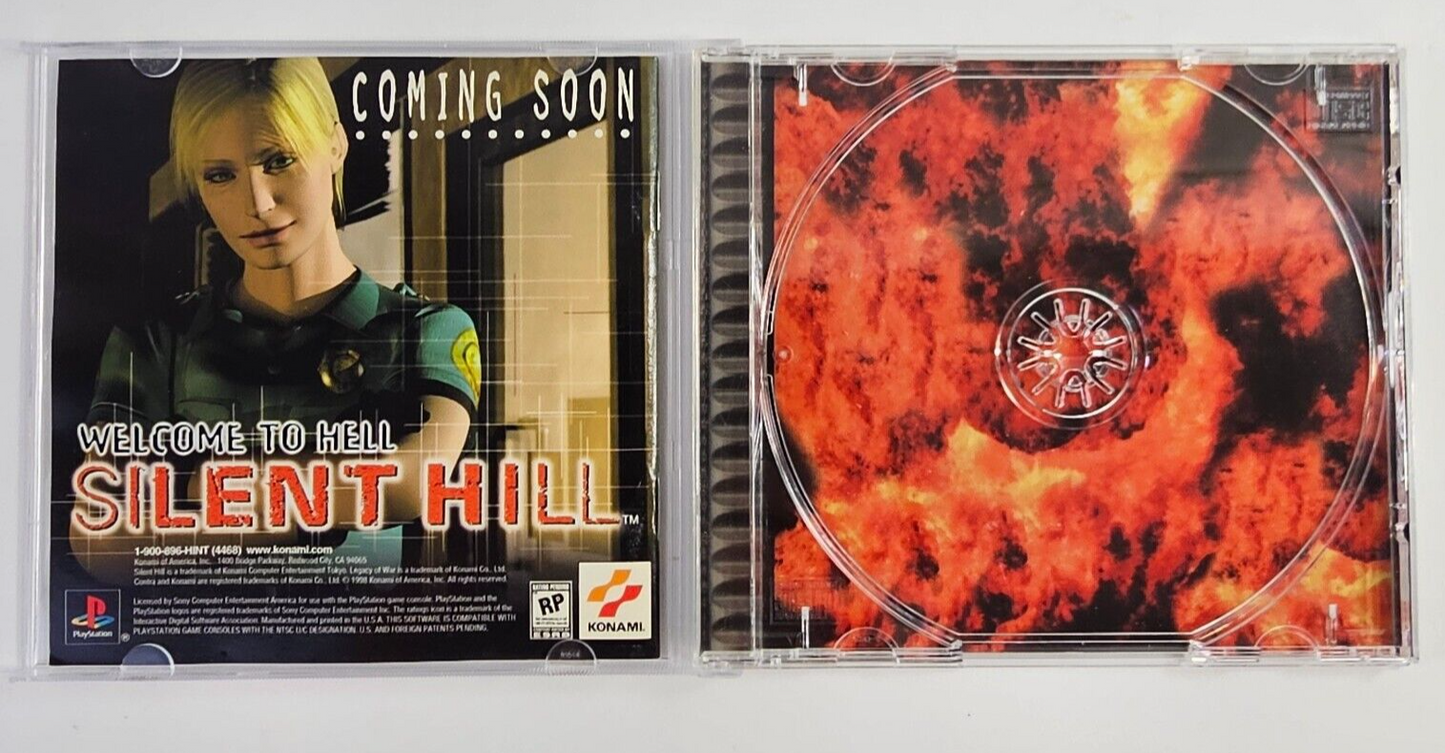 Contra: Legacy of War (PlayStation, 1998) Game Case & Manual - No Game Disc