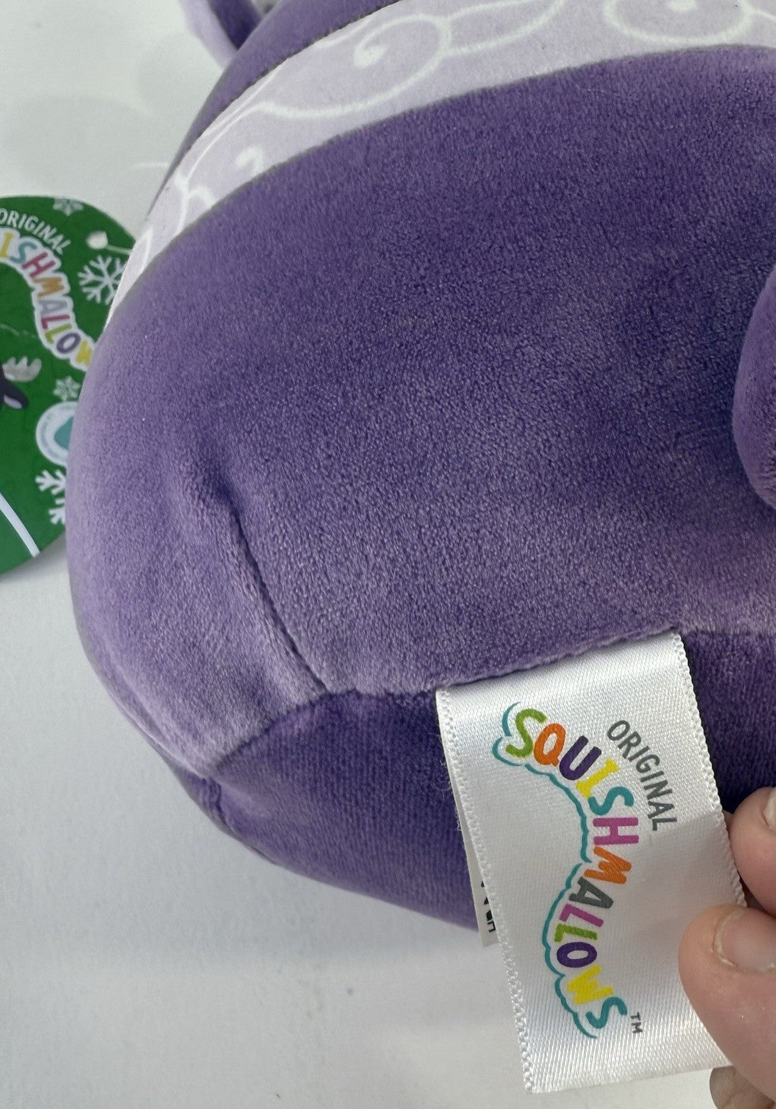 Squishmallows 7.5" Markina Purple Holiday Moose With Tags