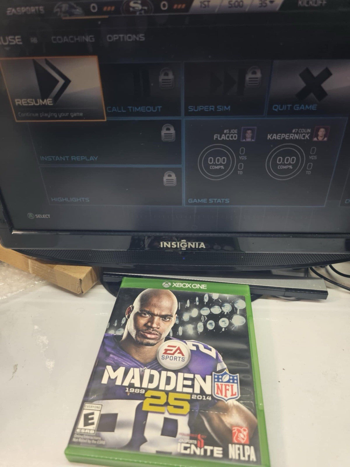 Madden NFL 25 (Microsoft Xbox One, 2013) Game Case Inserts - Tested
