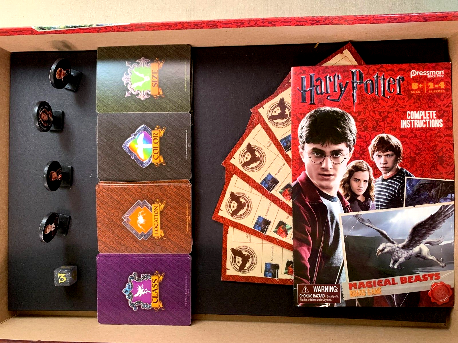 Harry Potter Magical Beasts Board Game Wizard JK Rowling Pressman 2016