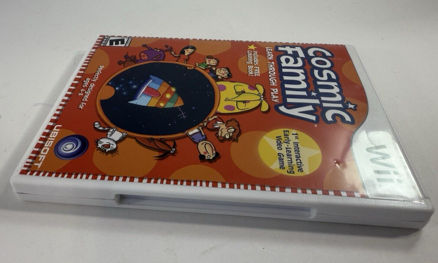Cosmic Family (Nintendo Wii, 2007) Game Case Manual Coloring Book - Tested