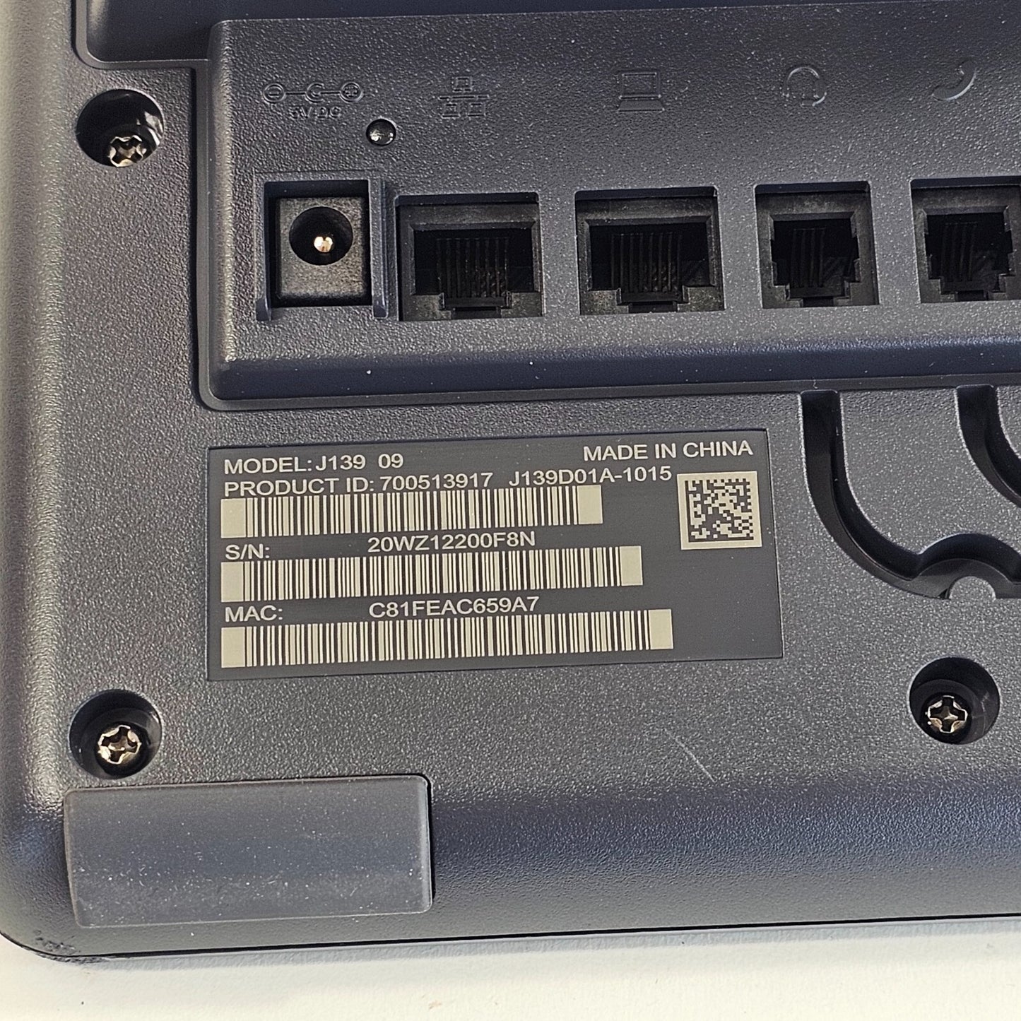 Avaya J139 VoIP 4-Line Business Phone 700513917 - Tested and Reset - No Adapter