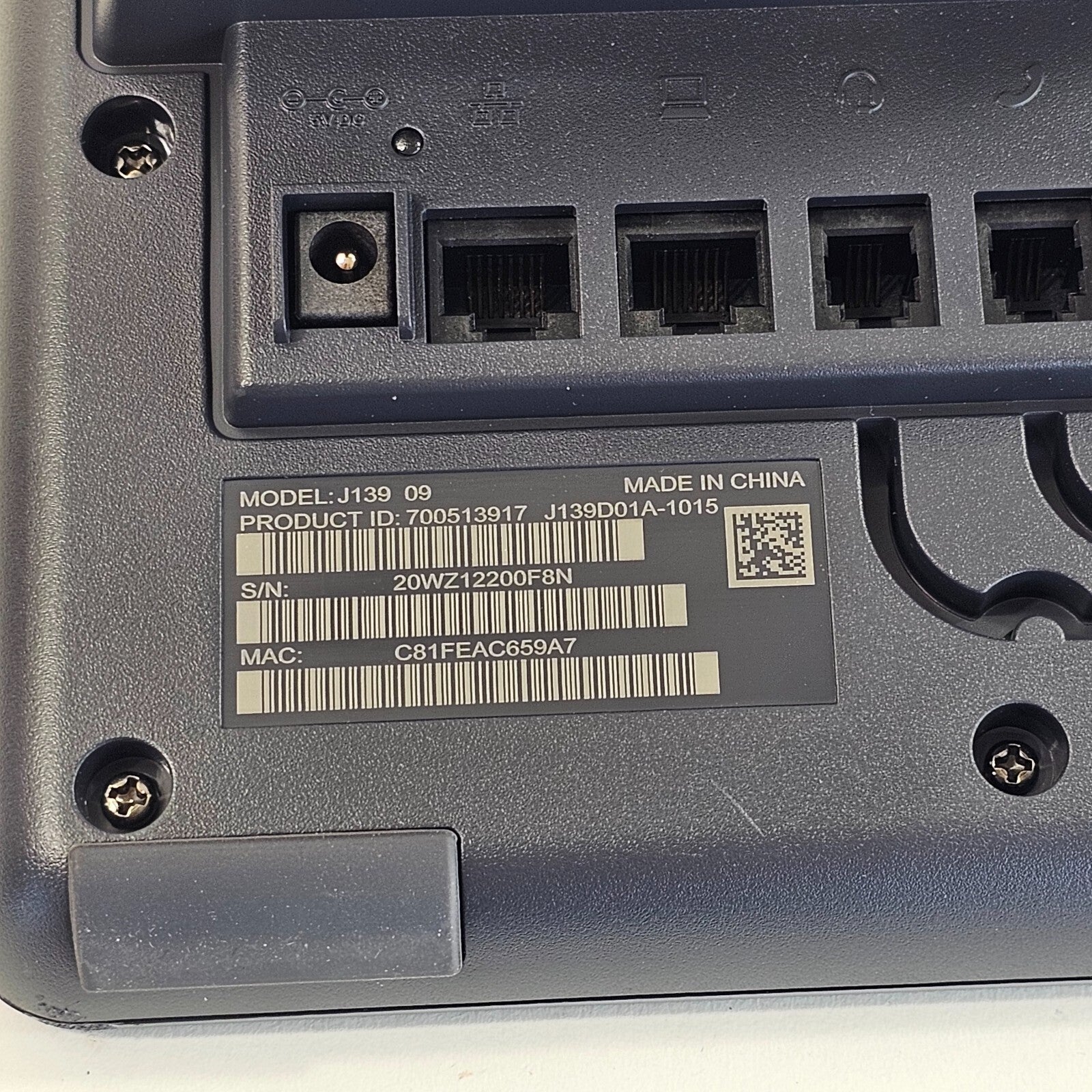 Avaya J139 VoIP 4-Line Business Phone 700513917 - Tested and Reset - No Adapter