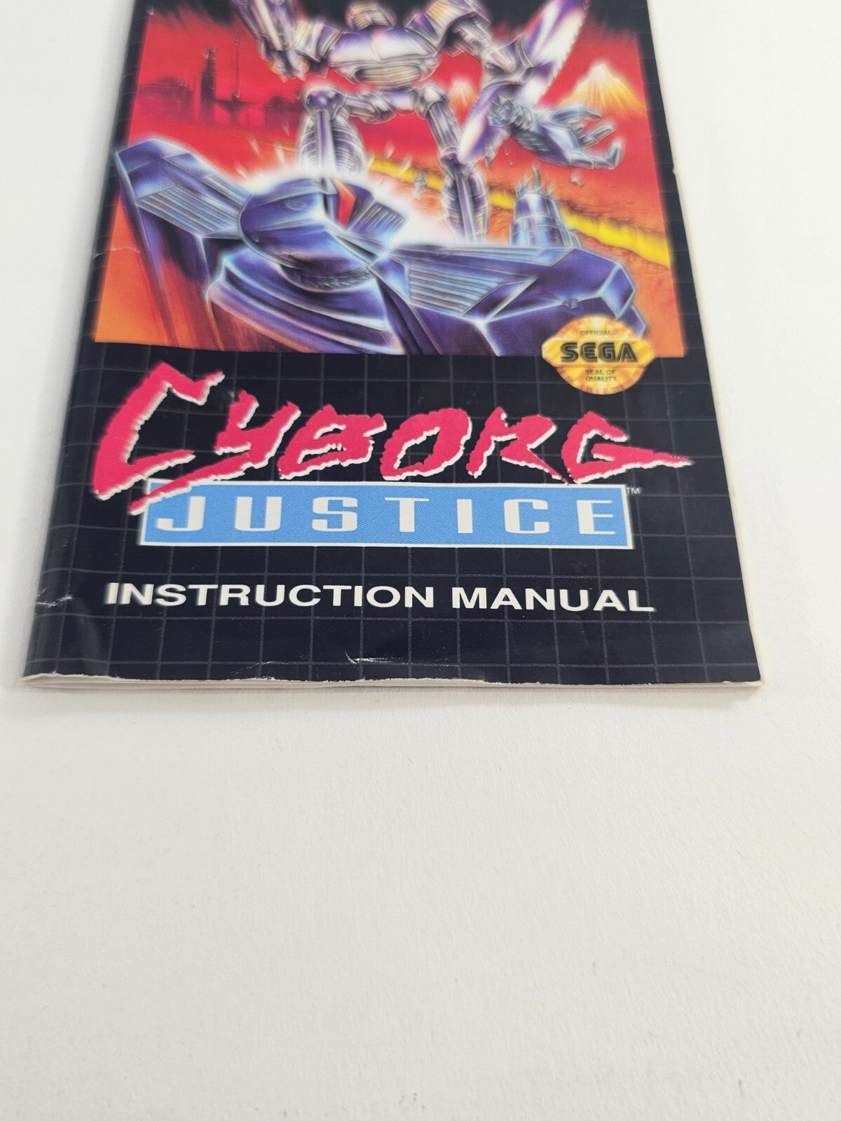Cyborg Justice (Sega Genesis, 1993) Game and Manual - Tested and Working