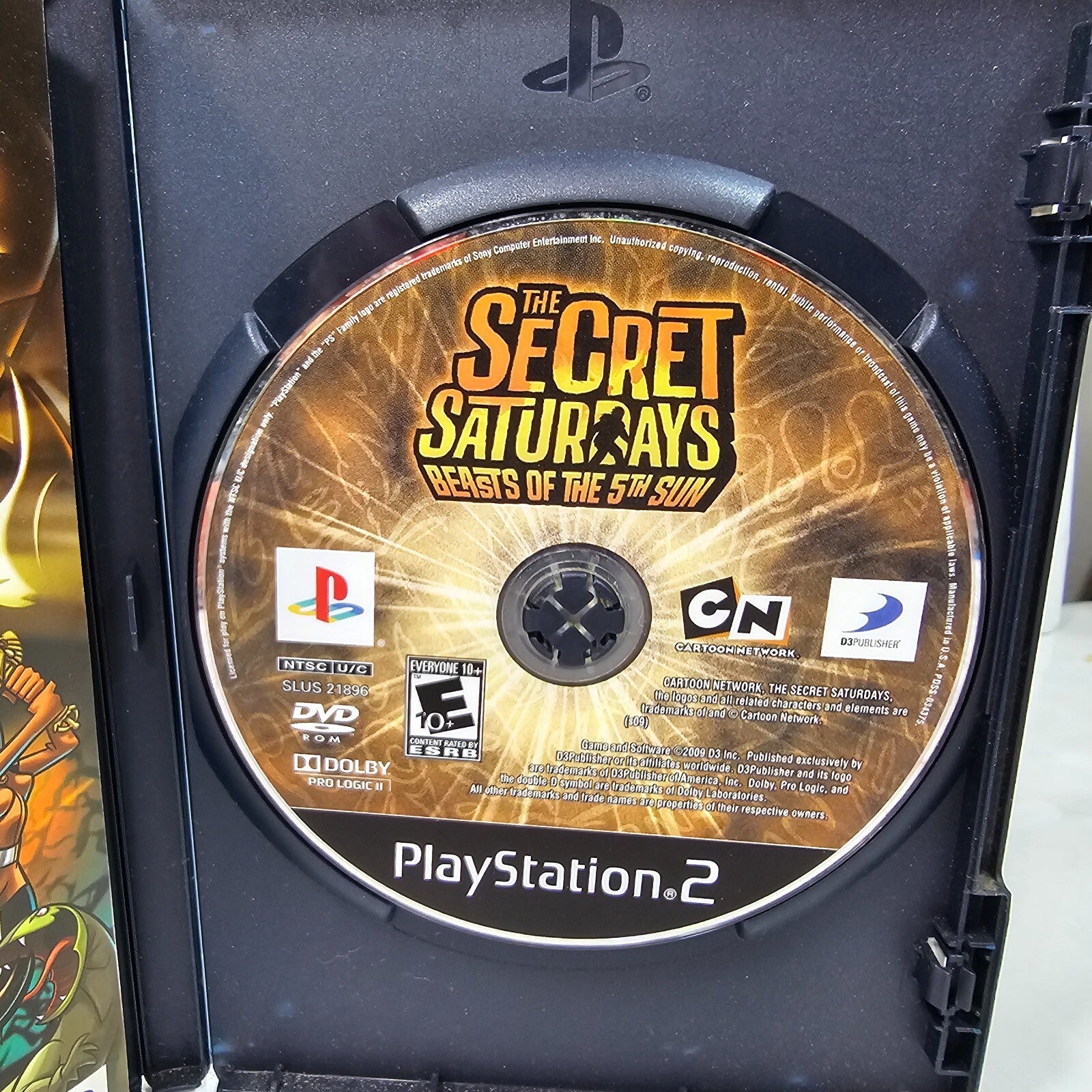 Secret Saturdays: Beasts of the 5th Sun (PlayStation 2, 2009) Game Case Manual