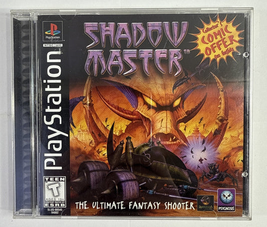 Shadow Master (Sony Playstation 1, 1997) Game Case Manual