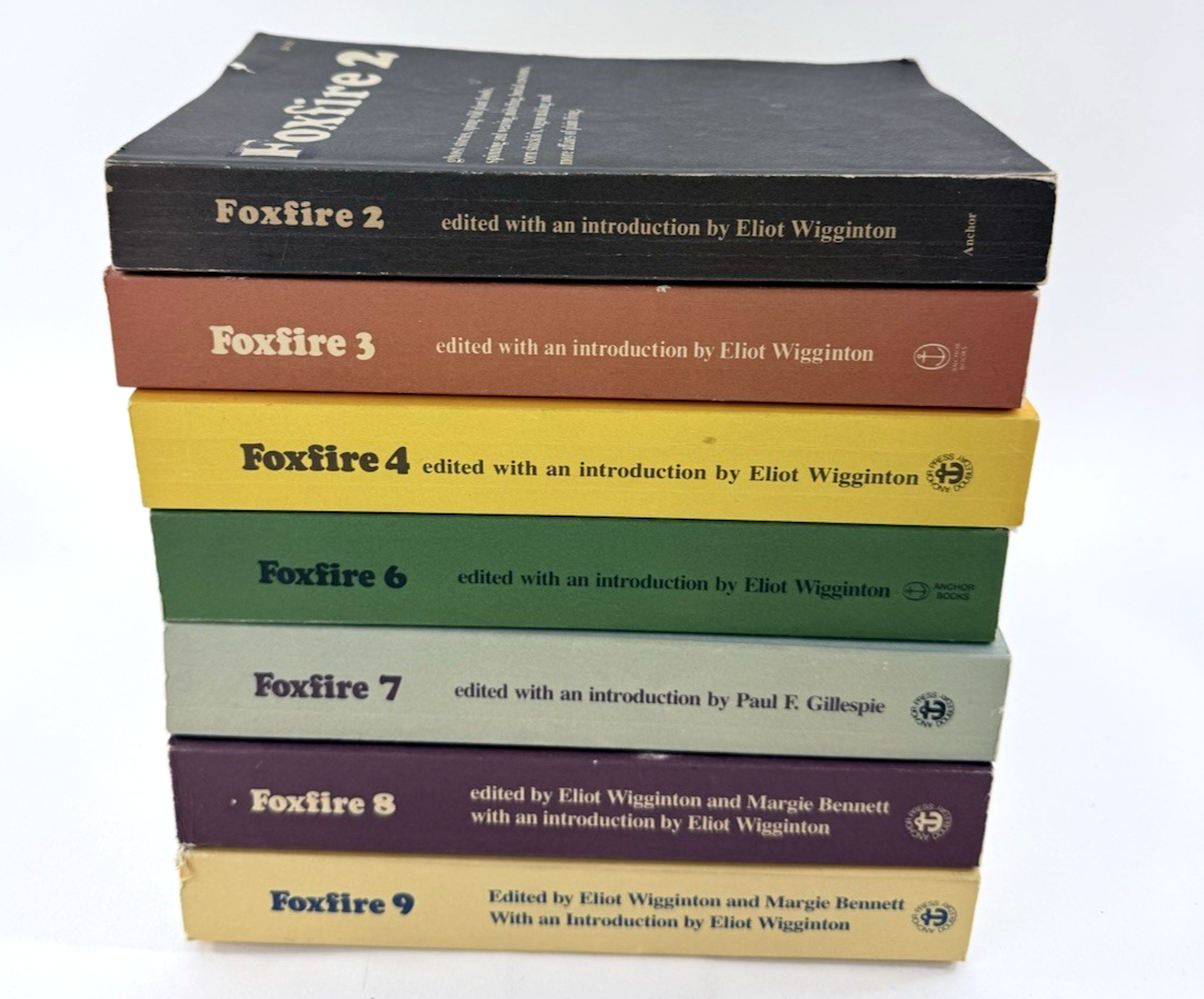 Foxfire Book Series #2 3 4 6 7 8 9 Eliot Wigginton Survival Homestead 1970s-80s