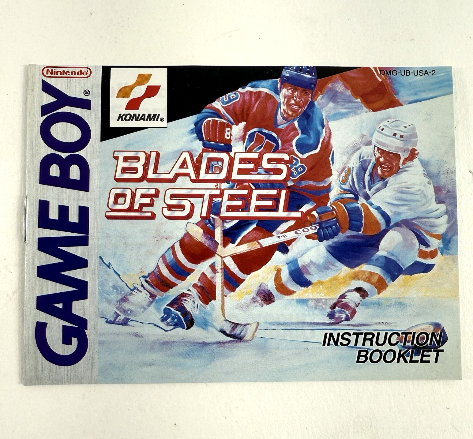 Blades of Steel (Nintendo GameBoy, 1991) Game Box Manual Inserts Registration