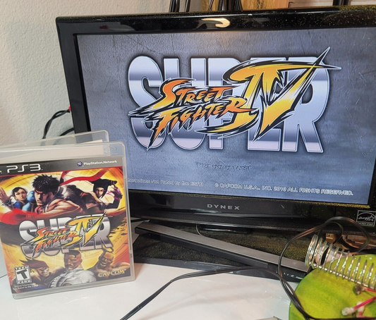 Super Street Fighter IV 4 (Sony PlayStation 3, 2010) Game Case Manual Complete