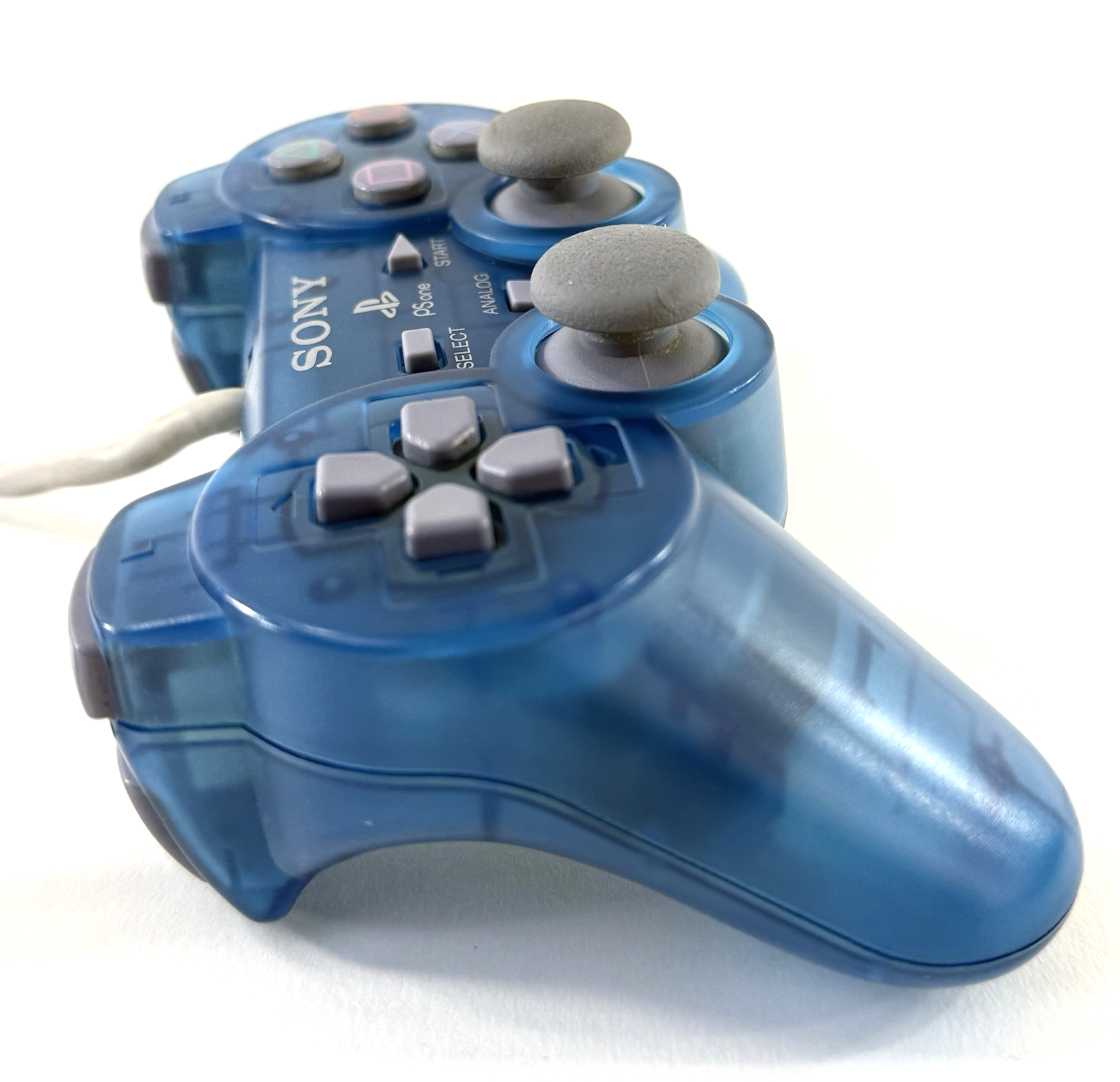 Sony PlayStation PSOne DualShock Island Blue Controller - Tested and Working