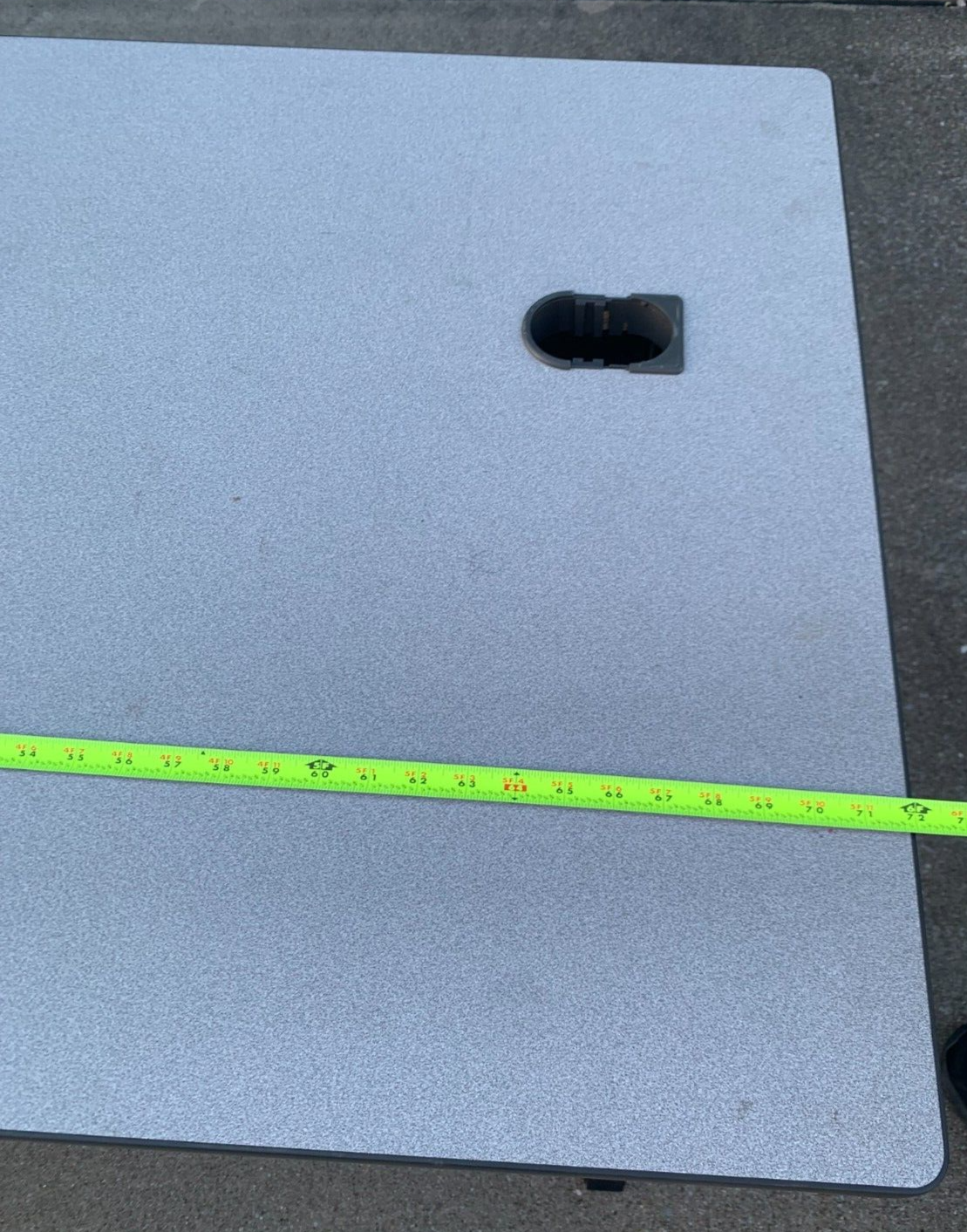 72"x30" Training Room Workstation Table with Lockable Wheels