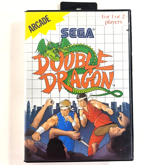 Double Dragon (Sega Master System, 1988) Game and Case - Tested and Working