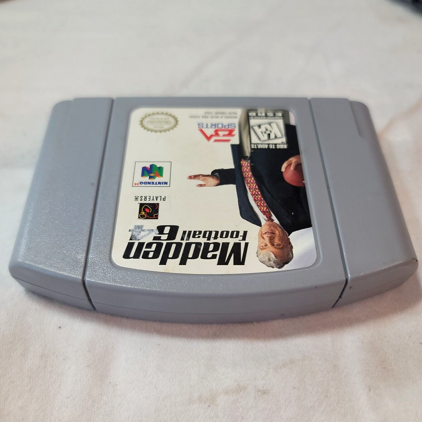 Madden Football 64 (Nintendo 64, 1997) Game Cartridge