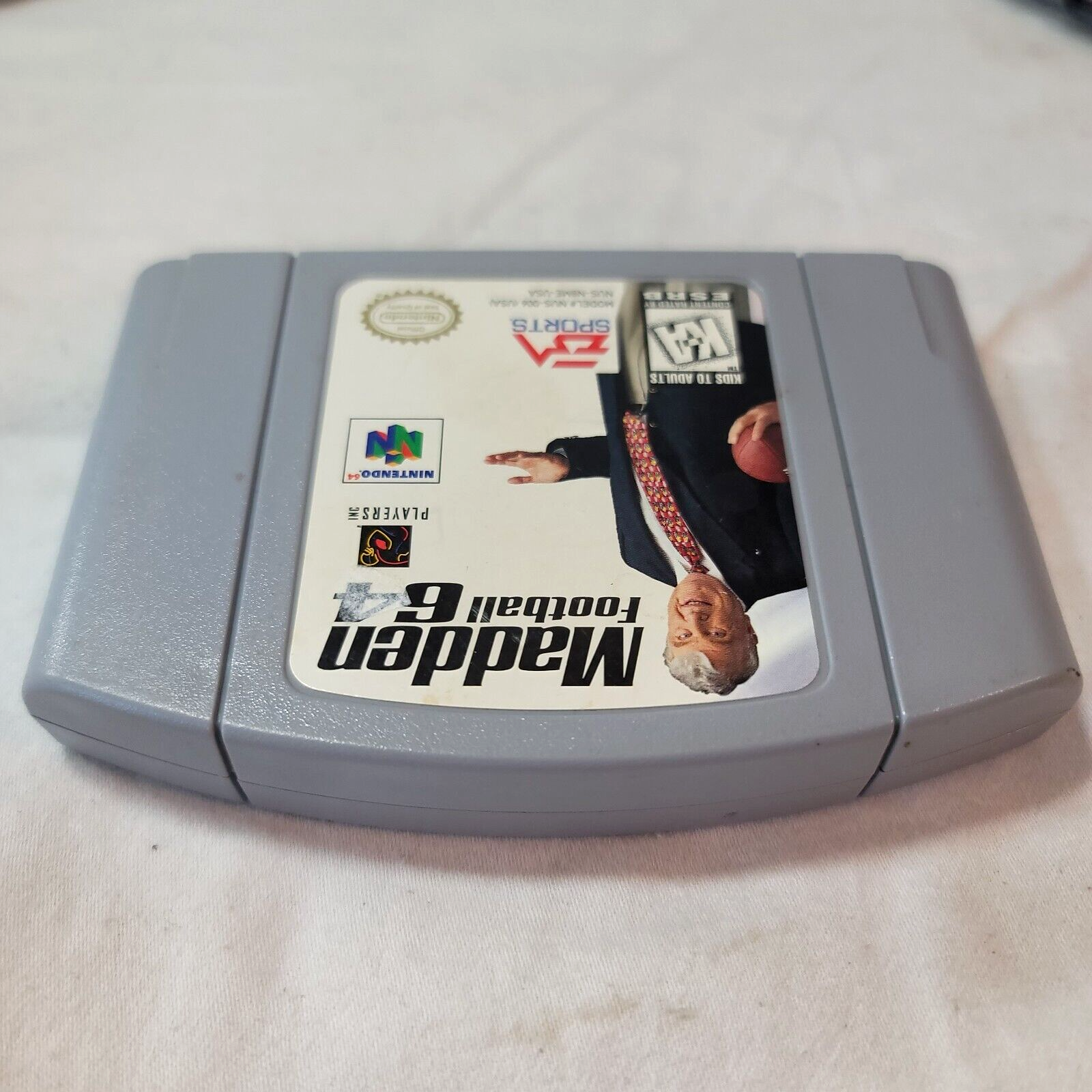 Madden Football 64 (Nintendo 64, 1997) Game Cartridge