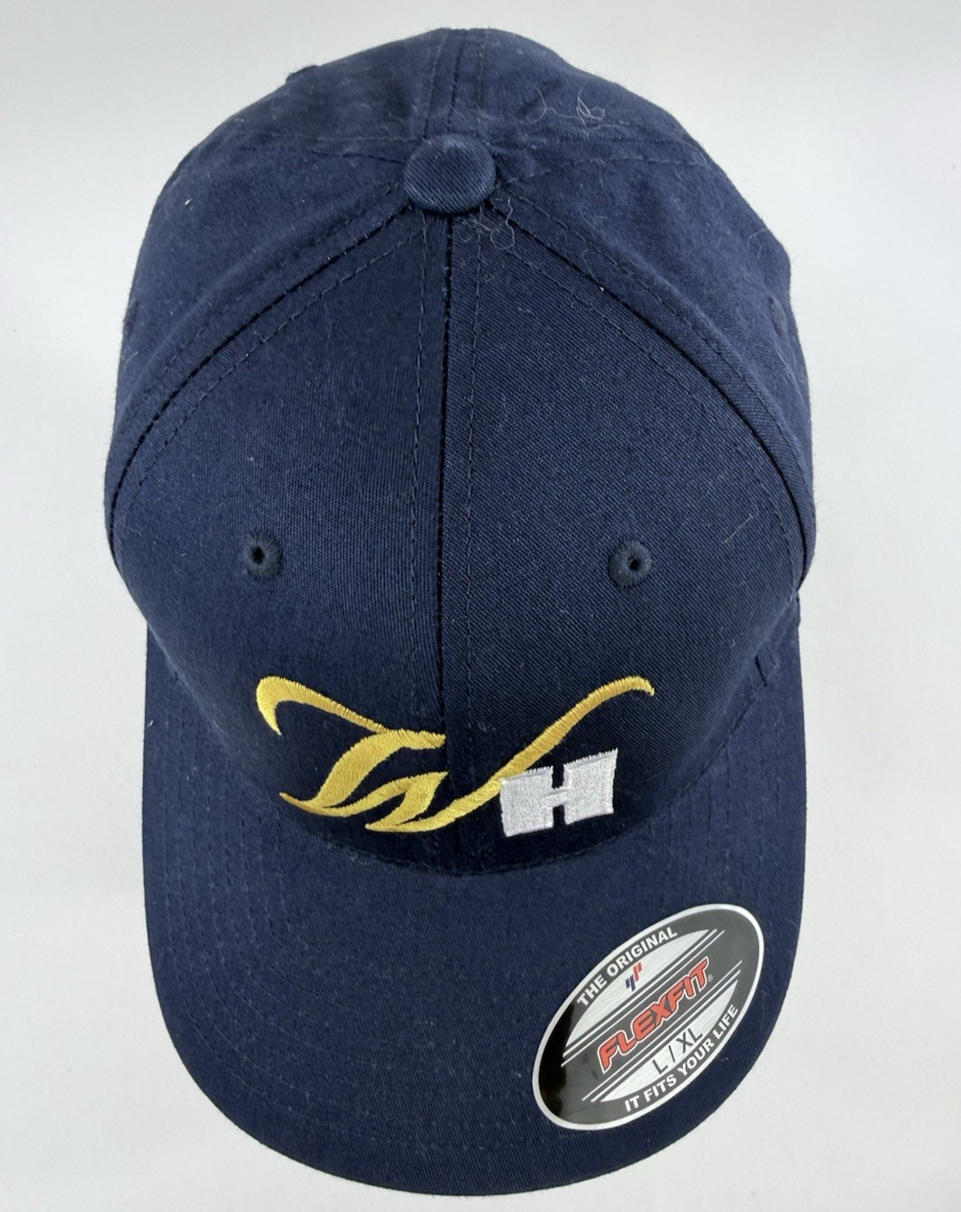 William Hill Flexfit Hat L/XL Navy Embroidered UK Sports Betting Promo Cap