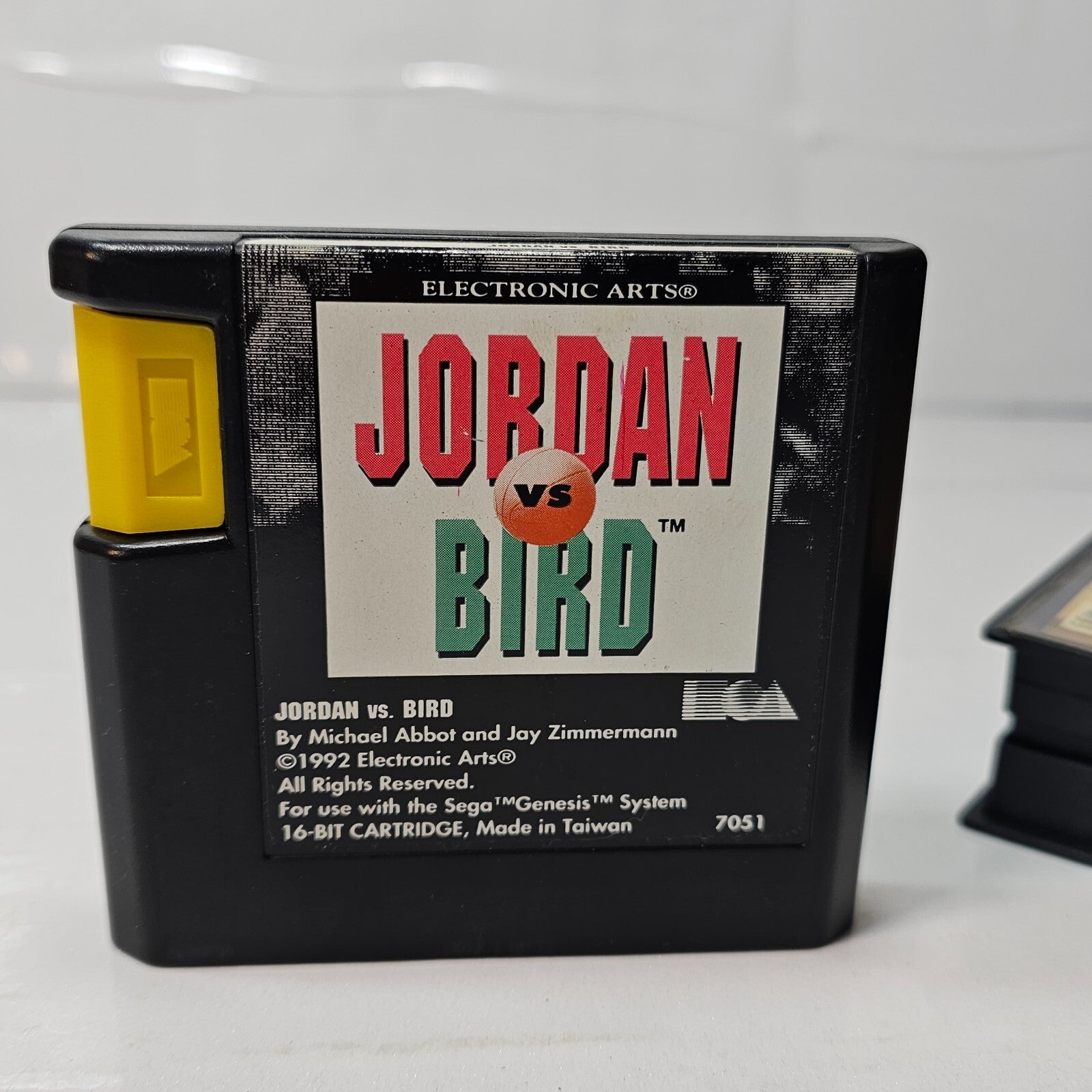 Jordan vs Bird: Super One-ON-One (Sega Genesis, 1992) Game Case Manual