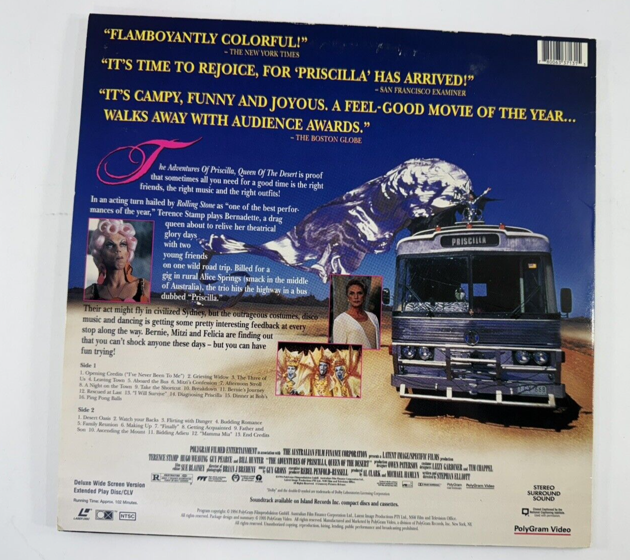 Adventures of Priscilla Queen Of The Desert (Laserdisc bundle) Used People +1