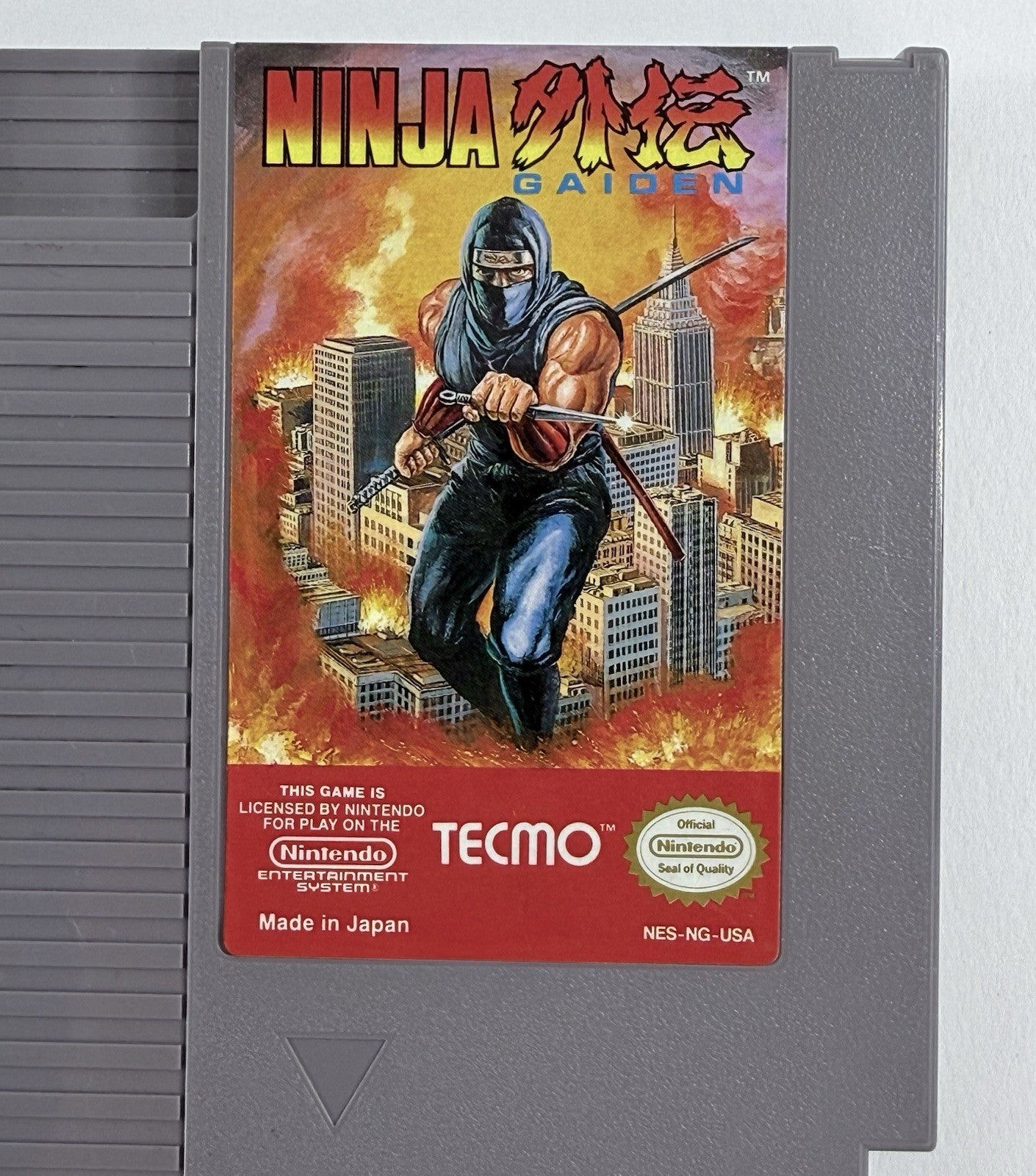 Ninja Gaiden (Nintendo Entertainment System, 1989) Game Cartridge - Tested