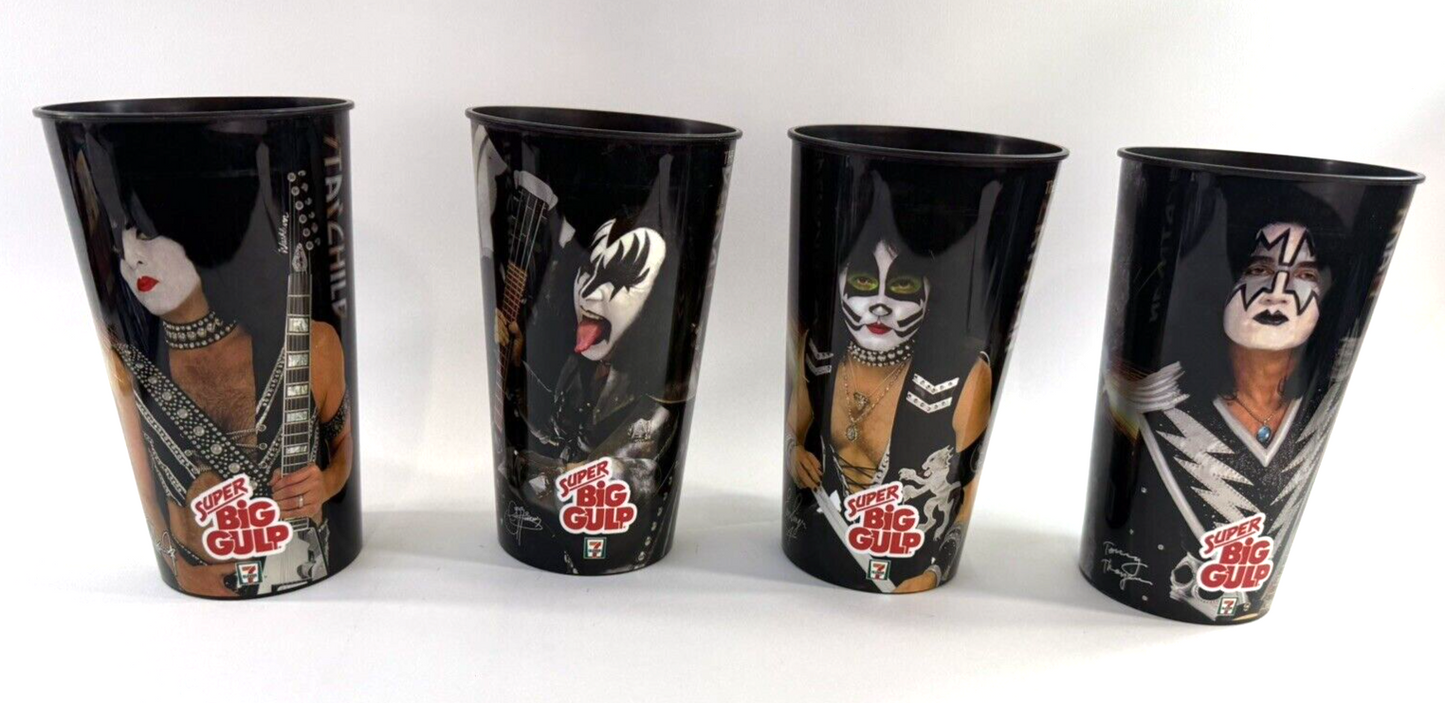 7-Eleven 2010 KISS Super Big Gulp Cups - Complete Set of 4