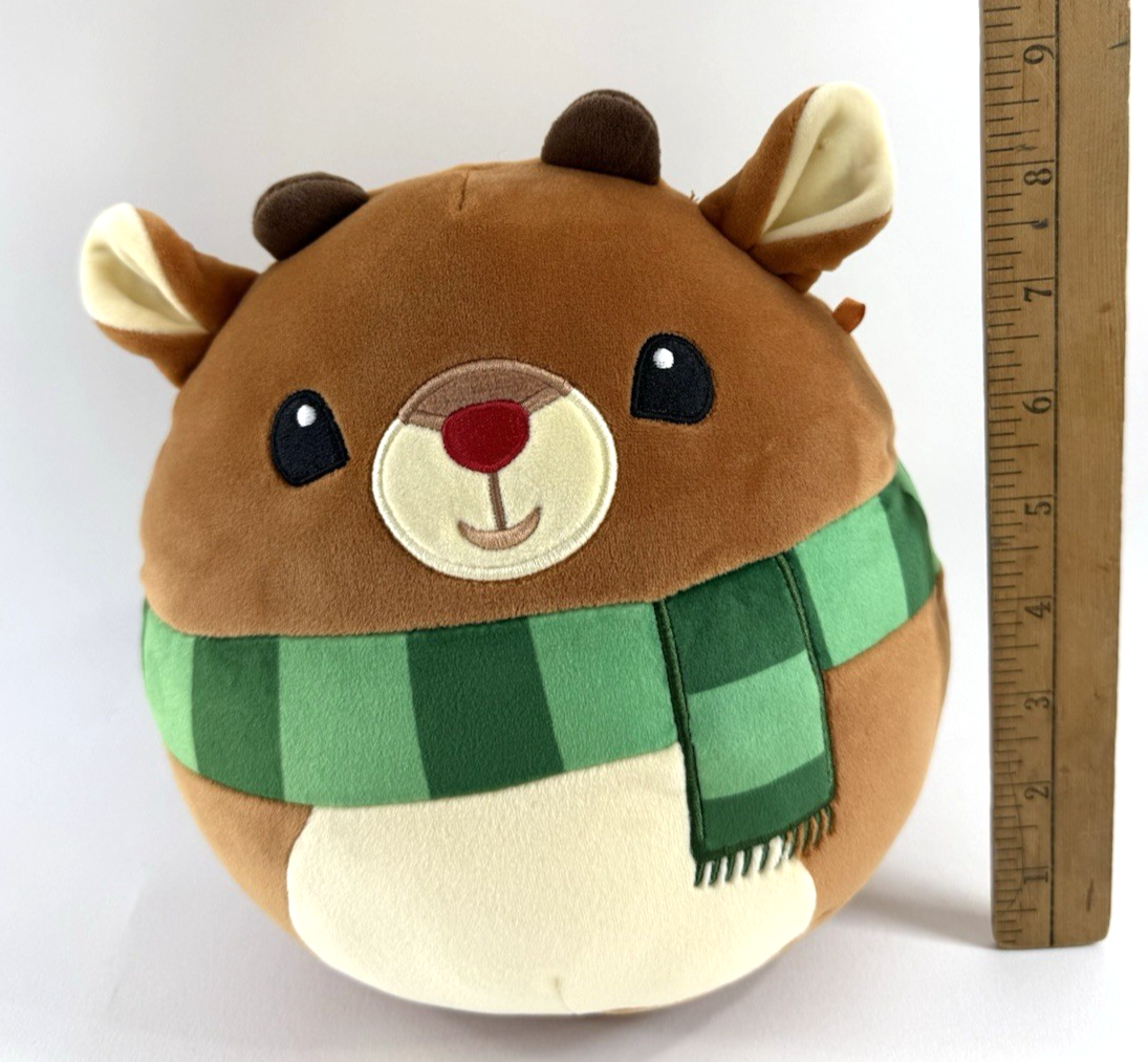 Squishmallows 2024 Rudolph the Red-Nosed Reindeer 8" Rudolph with Scarf Plush
